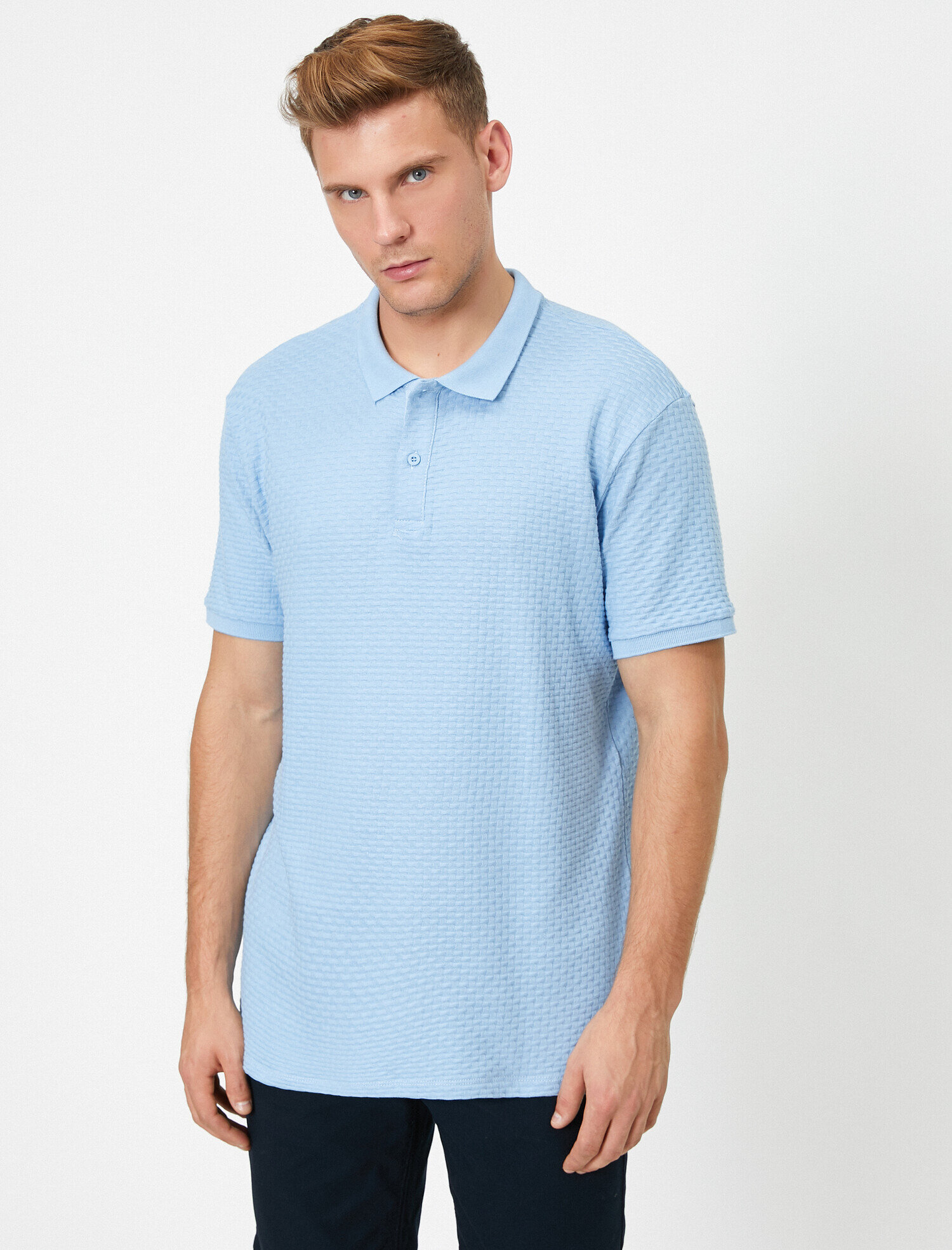   Pamuklu Kısa Kollu Polo Yaka Tişört