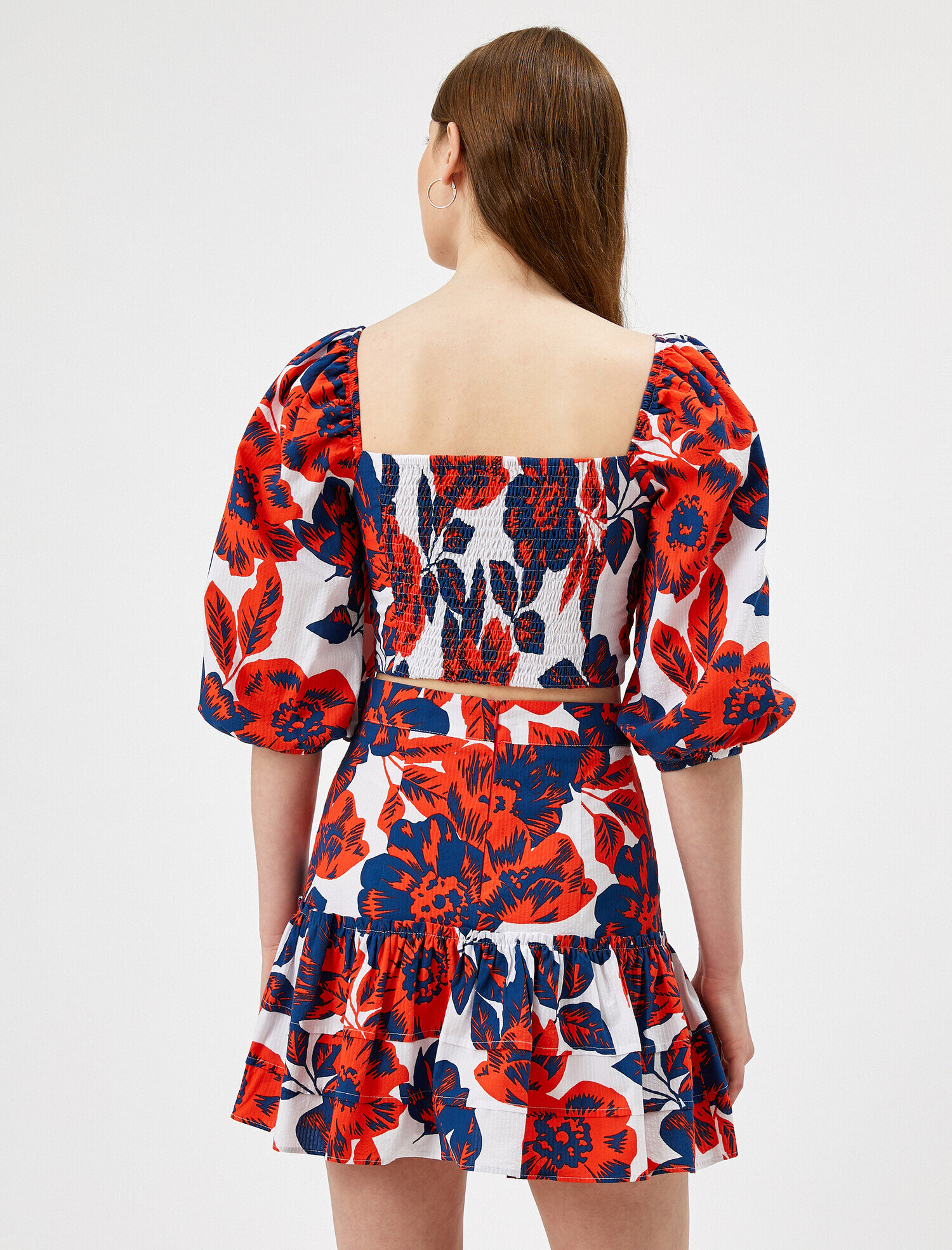   Çiçekli Bluz Pamuklu