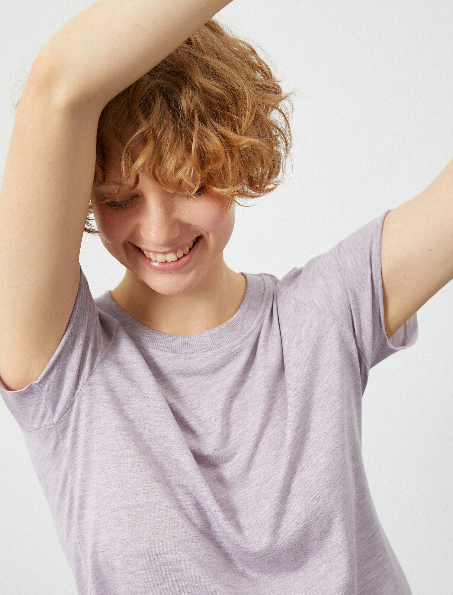   Crop Tişört Bisiklet Yaka Basic