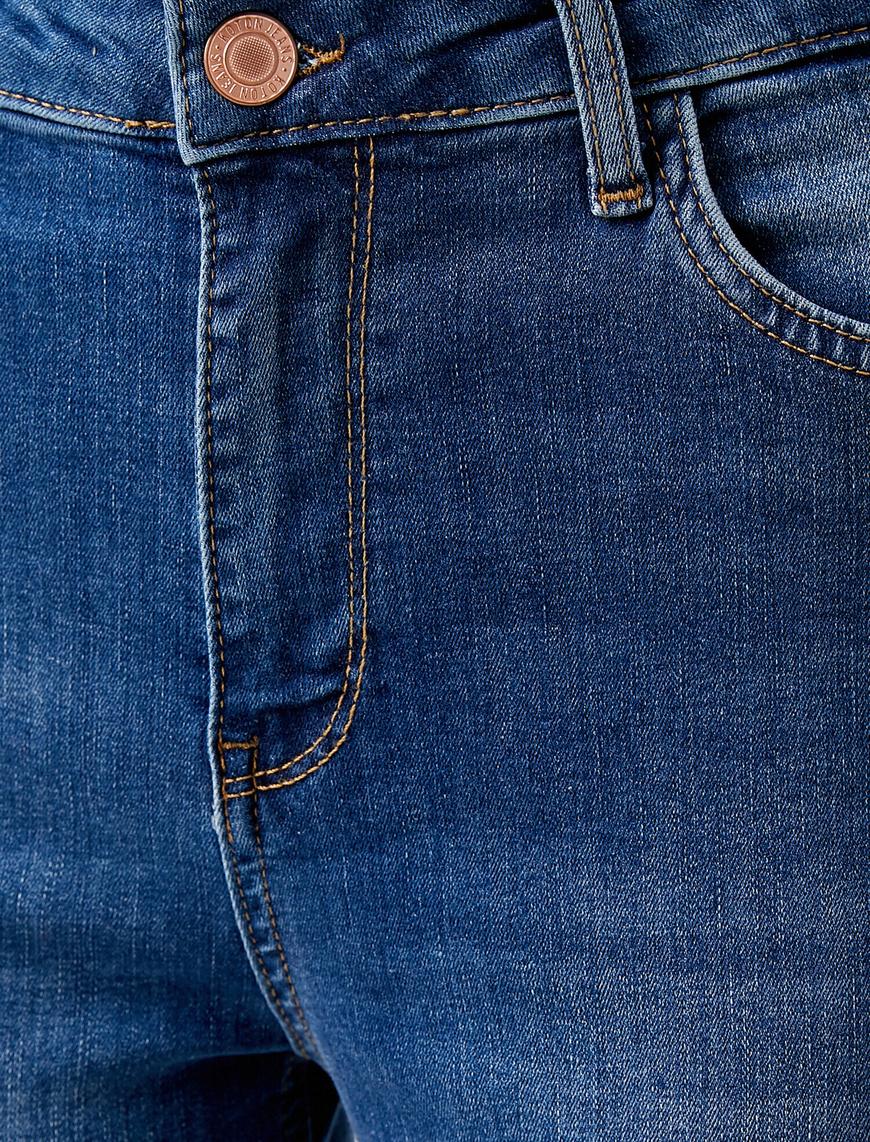   Pamuklu Skinny Carmen Jean - Yüksek Bel Dar Kesim Dar Paça Pantolon