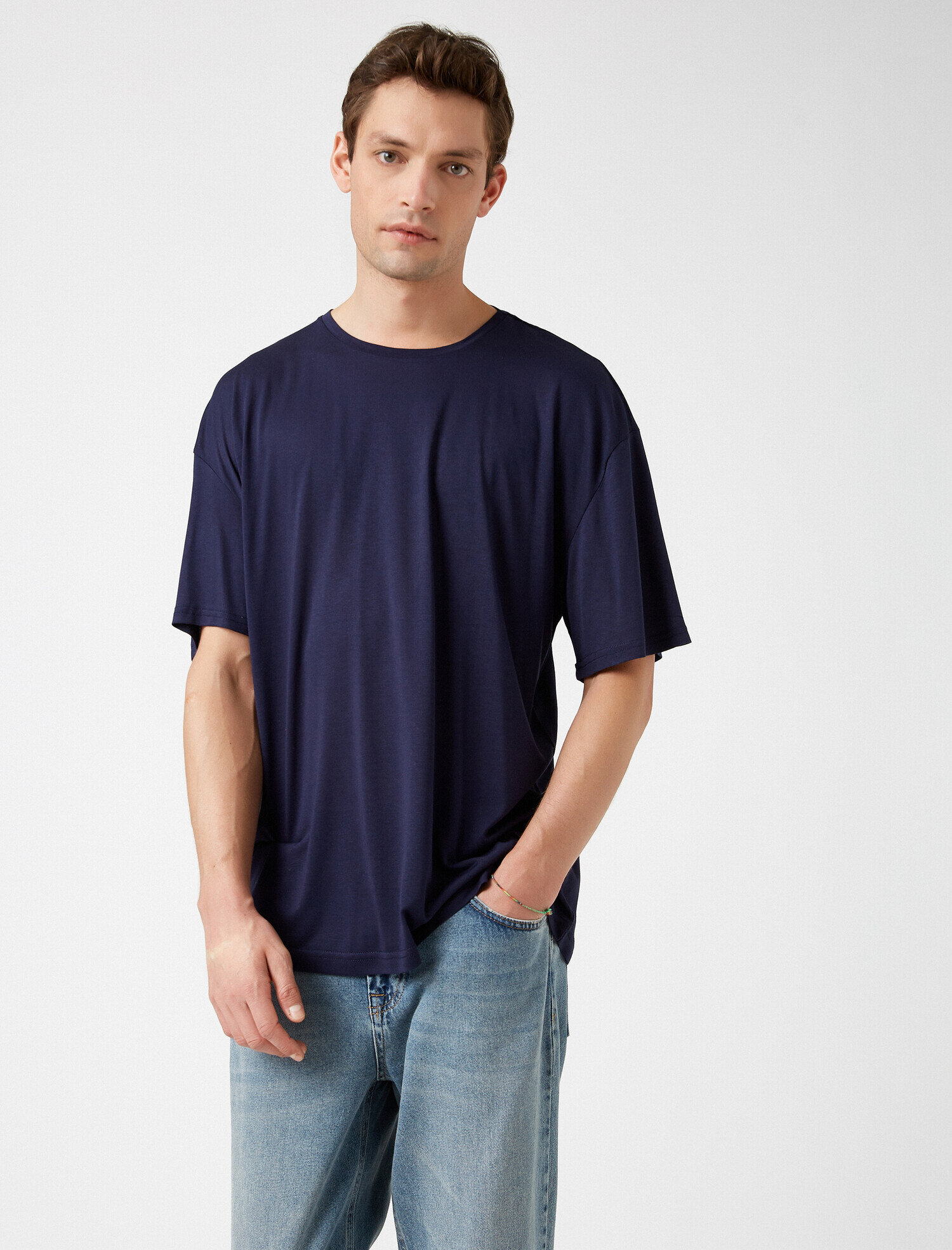   Bisiklet Yaka Kısa Kollu Tişört