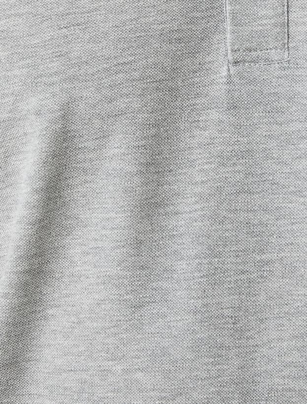 Polo Yaka Tişört Basic Kısa Kollu Pamuklu