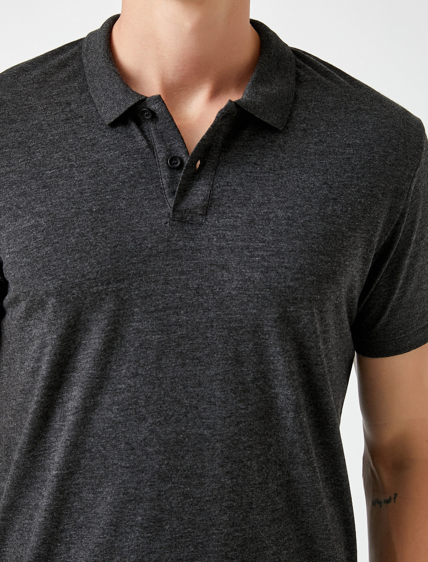   Polo Yaka Tişört Kısa Kollu Düğmeli