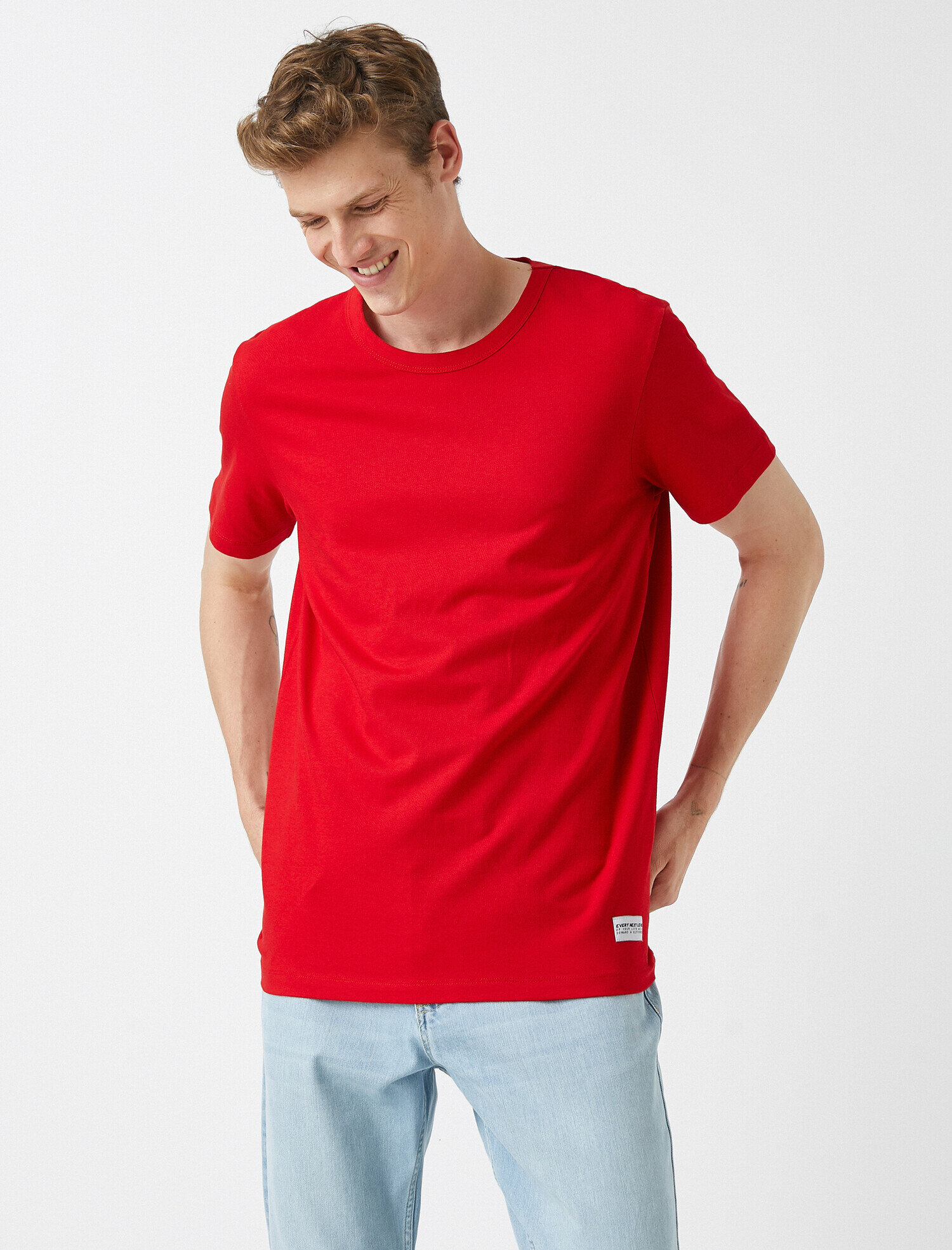   Kısa Kollu Tişört Pamuklu