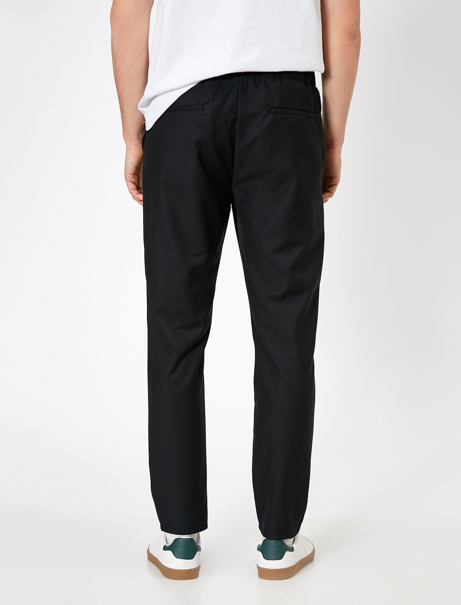   Beli Bağlamalı ve Lastikli Rahat Fit Pantolon