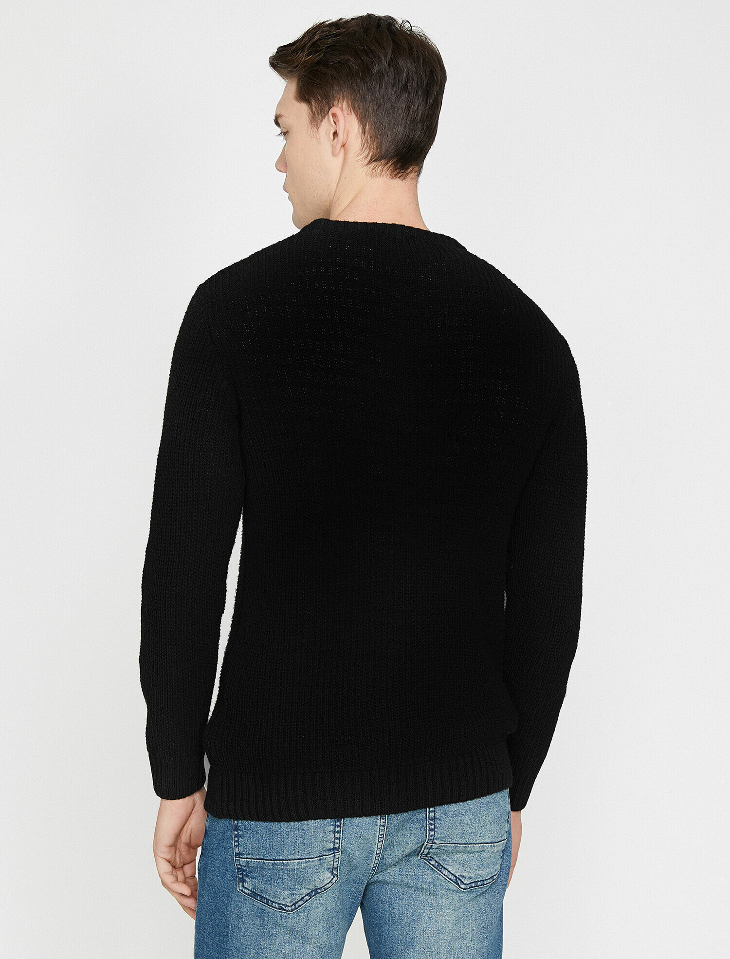   Bisiklet Yaka Triko Kazak