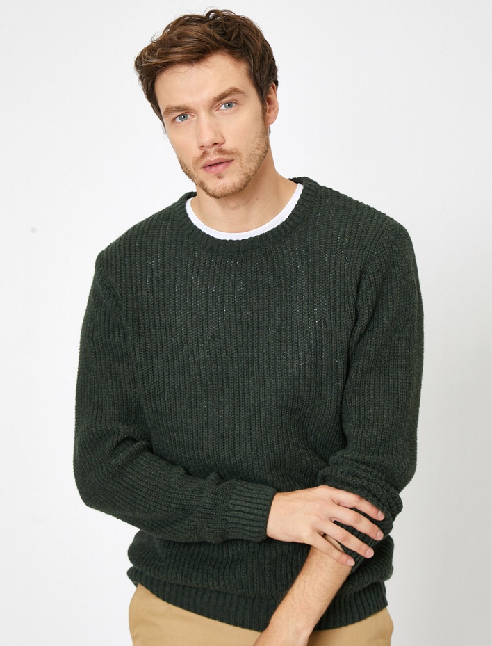  Bisiklet Yaka Triko Kazak