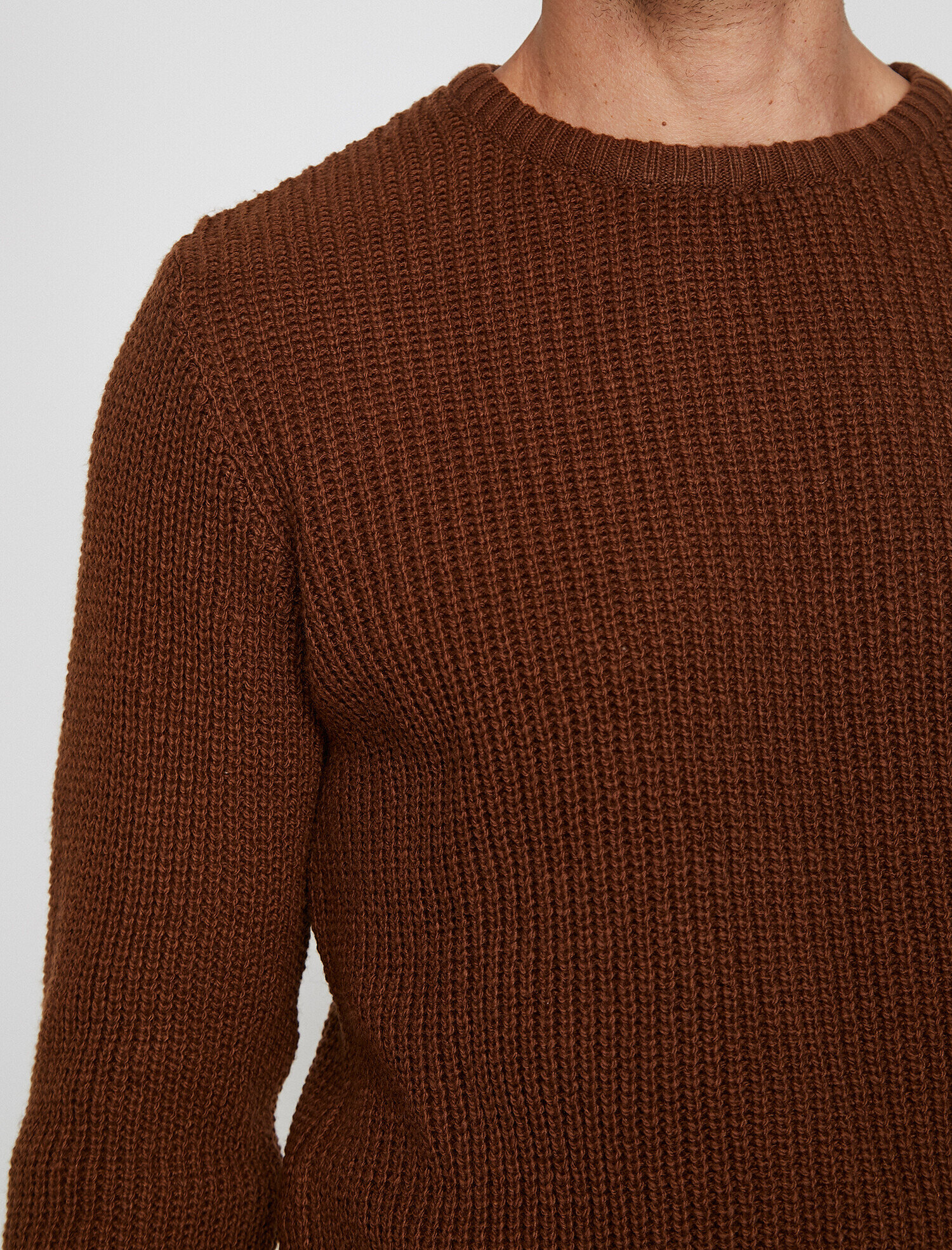   Bisiklet Yaka Triko Kazak