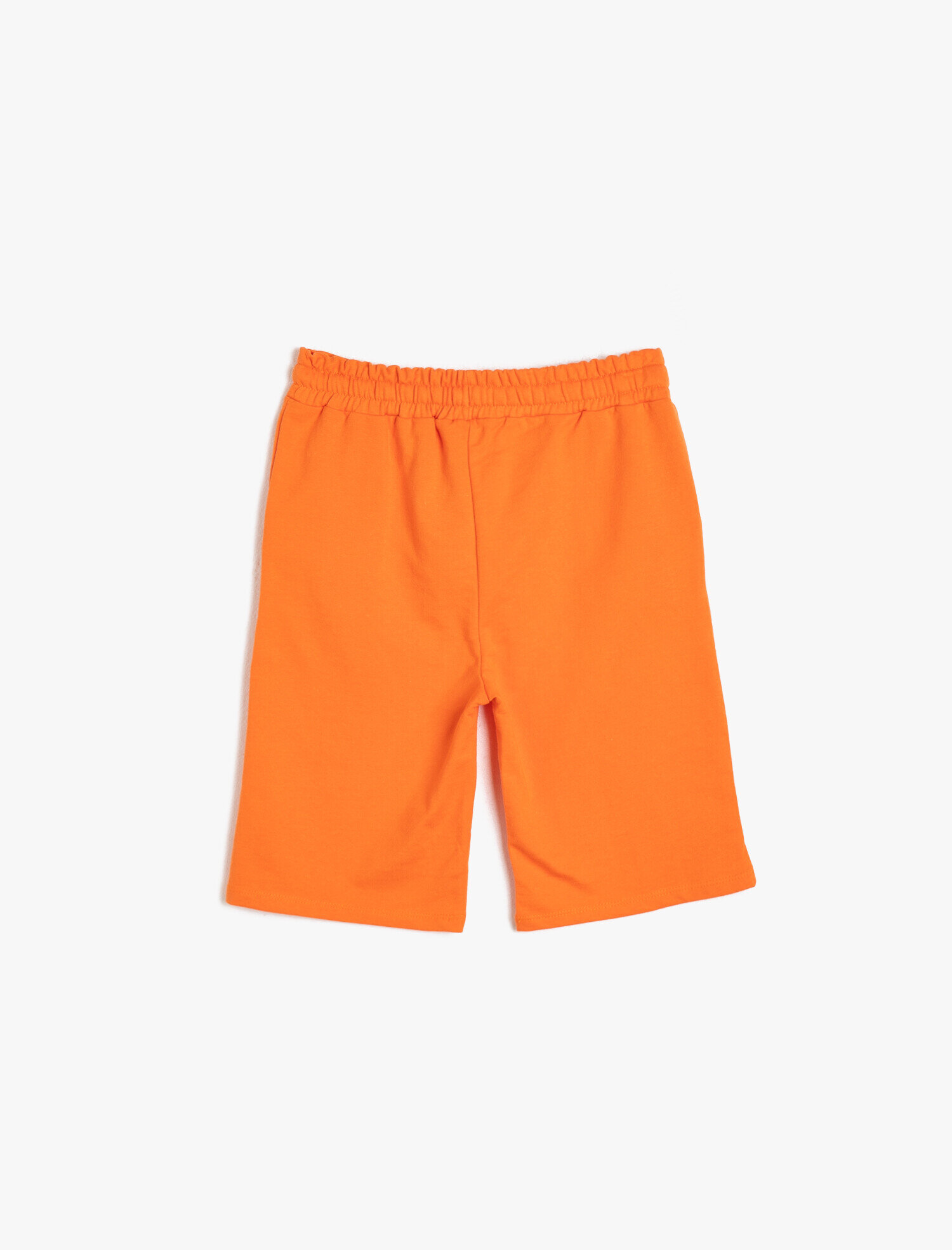  Erkek Çocuk Basic İnce Sweat Kumaşından Cepli Beli Kordonlu Şort