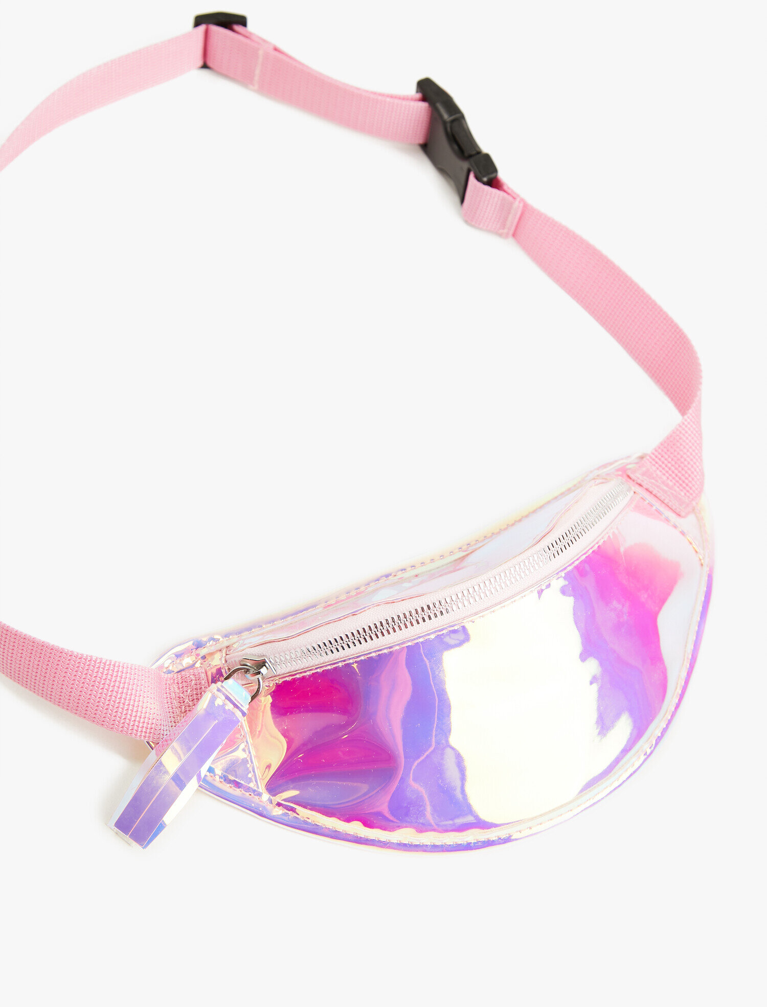  Kız Çocuk Fermuarlı Bel Çantası Parlak