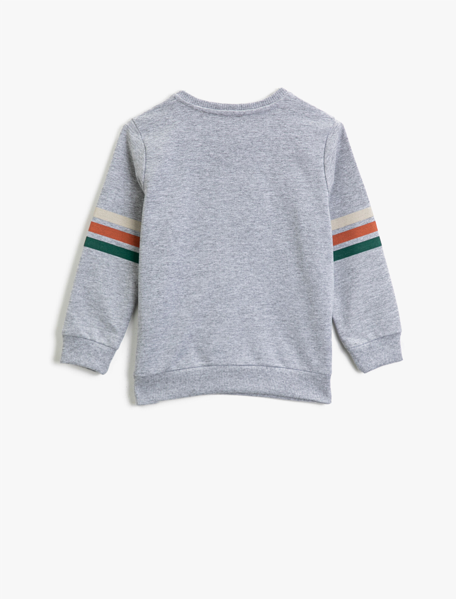 Erkek Çocuk Bisiklet Yaka Hayvan Figürlü İşlemeli Uzun Kollu Sweatshirt