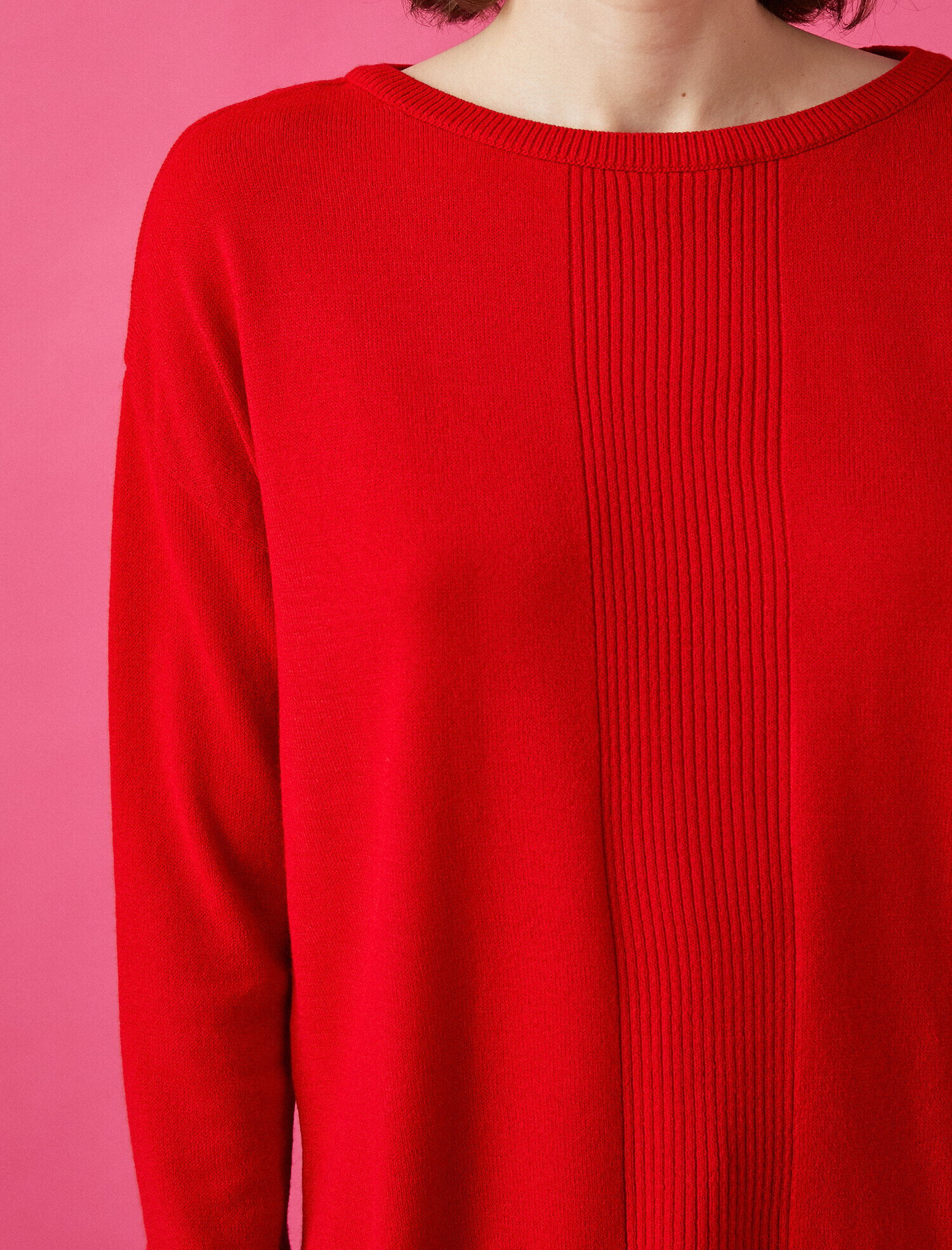   Bisiklet Yaka Triko Kazak