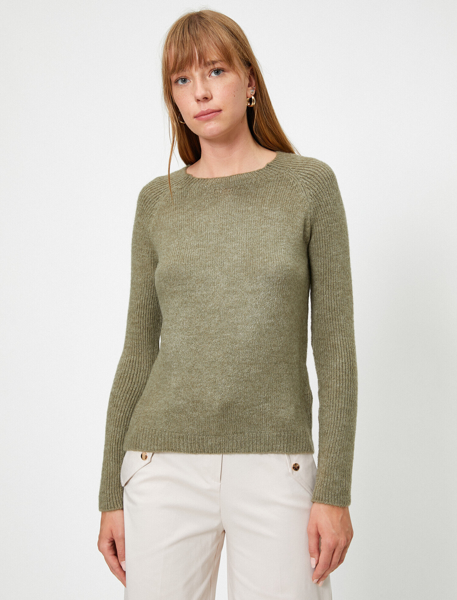 Bisiklet Yaka Basic Triko Kazak