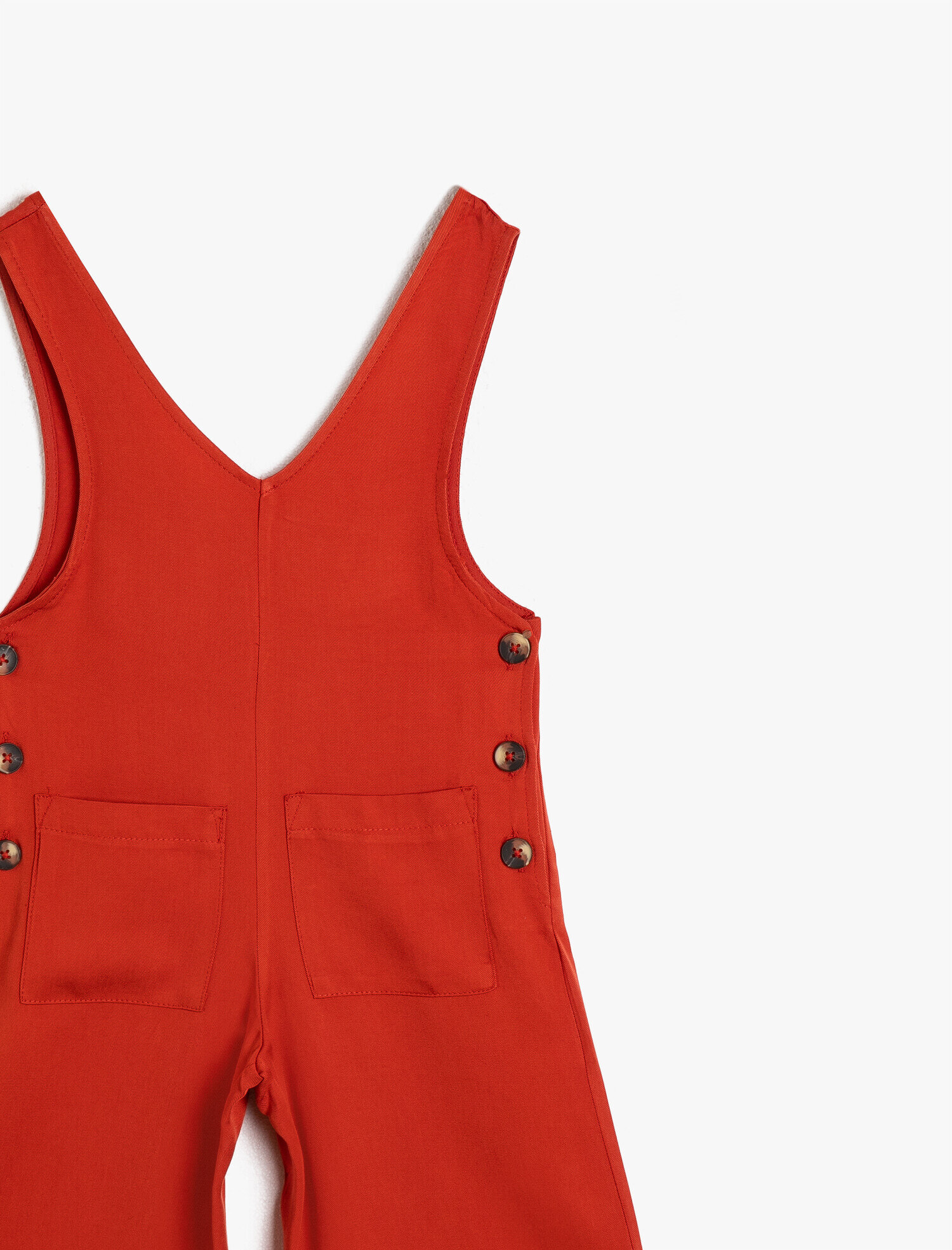  Kız Çocuk Tulum Kalın Askılı Geniş Paça