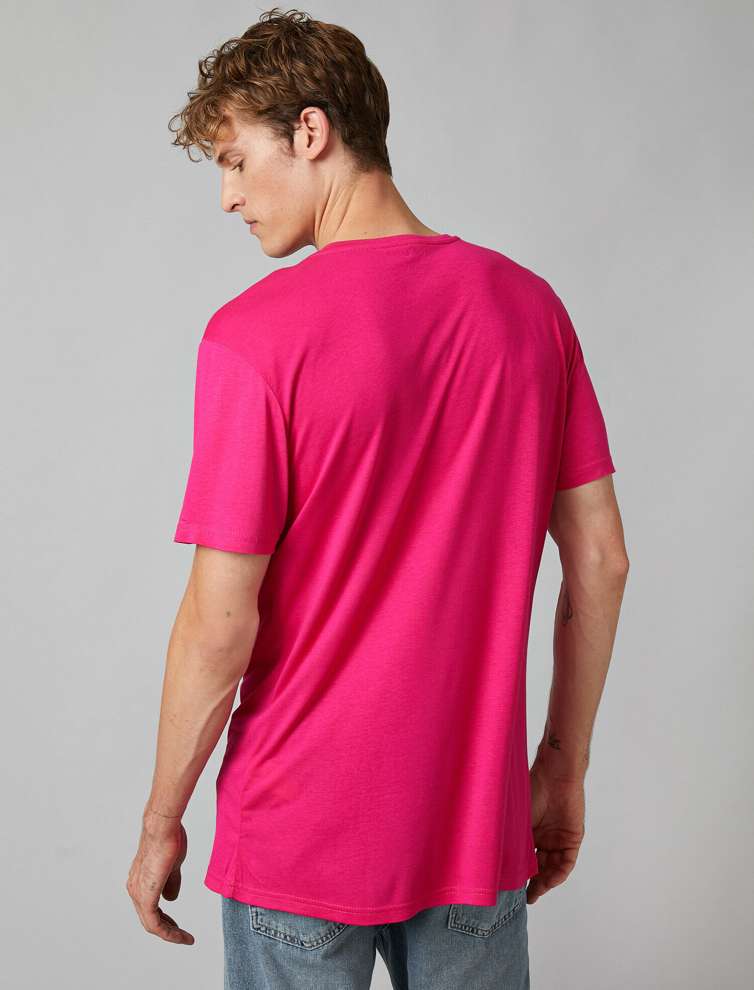   Kısa Kollu Bisiklet Yaka Basic Tişört