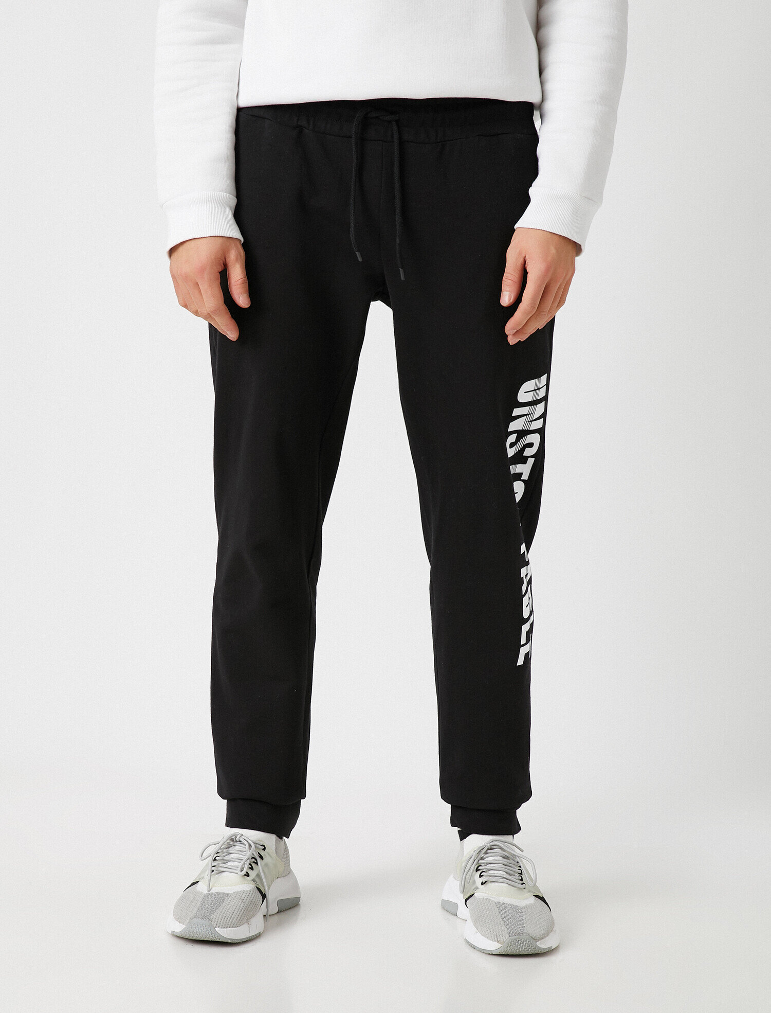   Pamuklu Yazılı Baskılı Eşofman Altı