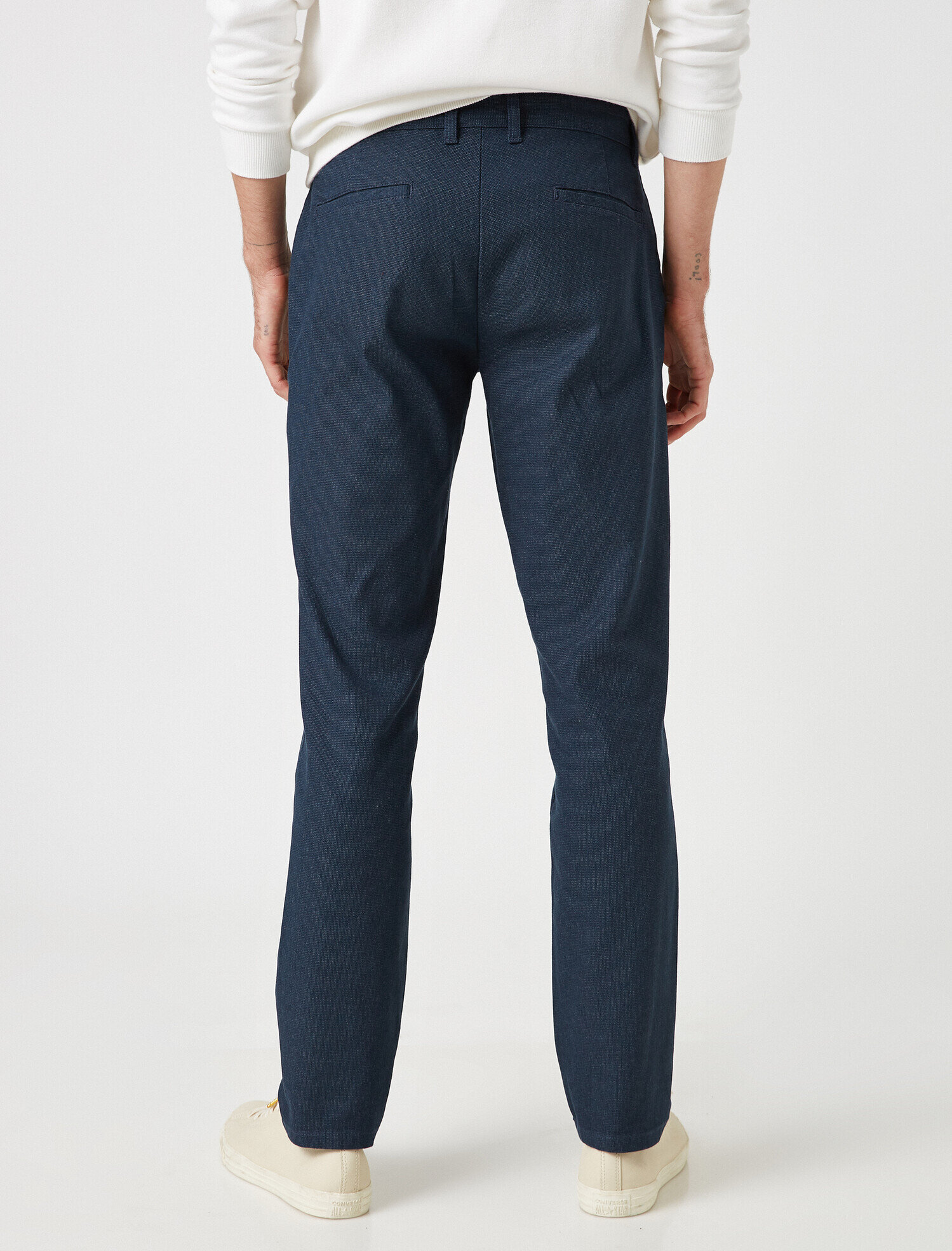   Slim Fit Chino Poplin Kumaş Pantolon