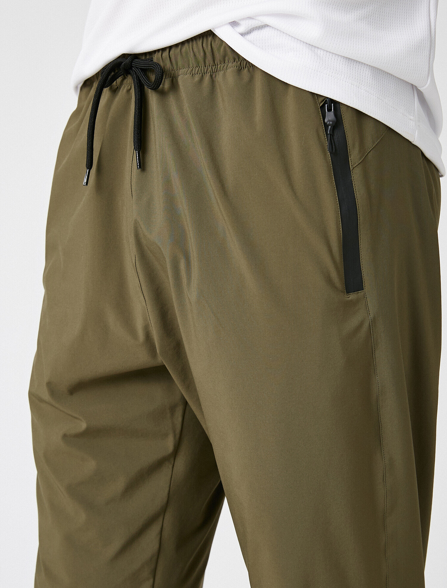   Slim Fit Straight Fermuarlı Cepli Eşofman Altı