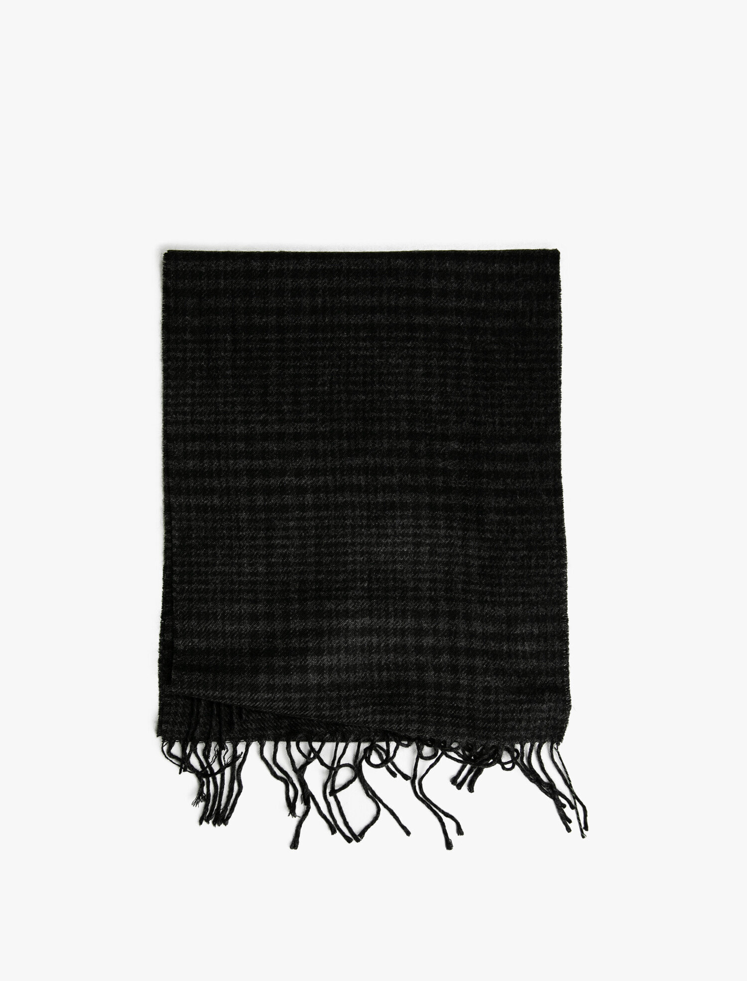 Erkek Püsküllü Kareli Atkı