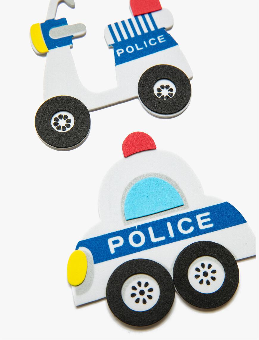  Kadın Polis Arabası Eva Sticker Seti