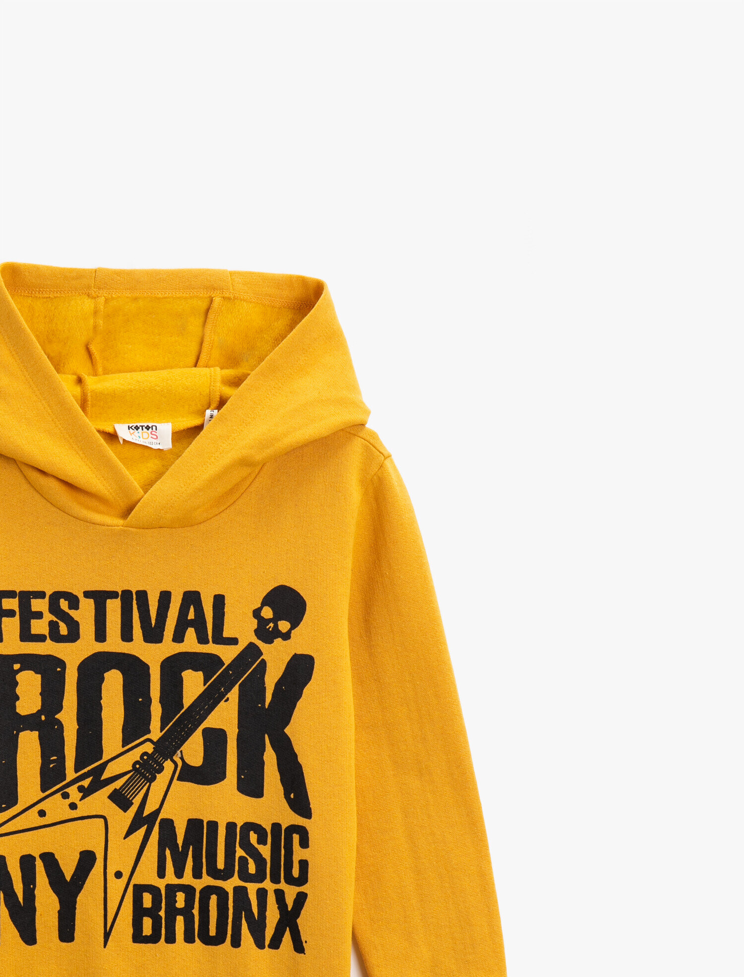  Erkek Çocuk Kapüşonlu Baskılı Uzun Kollu Sweatshirt