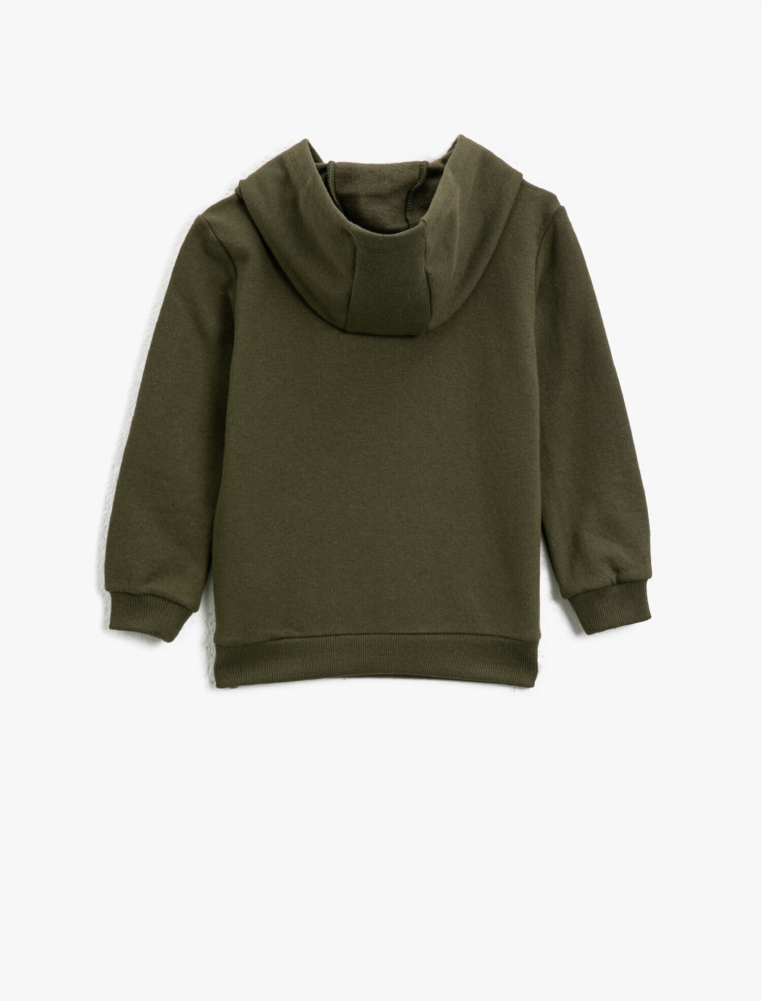  Erkek Çocuk Kapüşonlu Basic Uzun Kollu Sweatshirt