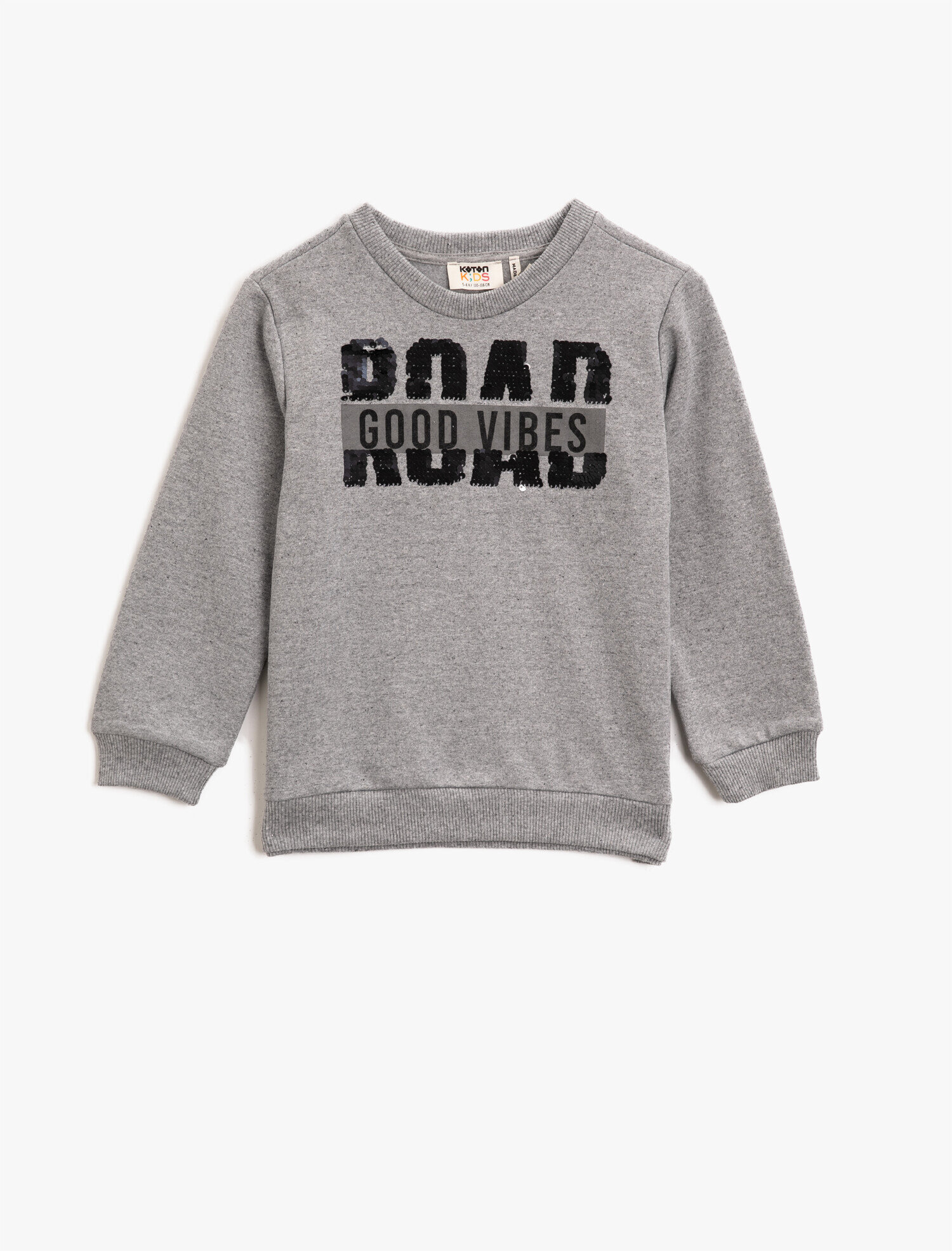  Erkek Çocuk Baskılı Bisiklet Yaka Uzun Kollu Sweatshirt