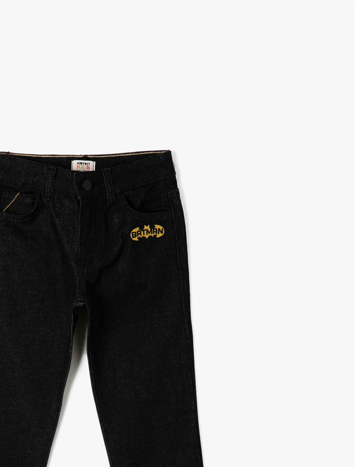  Erkek Çocuk Kot Pantolon Pamuklu Batman İşleme Detaylı Lisanslı - Straight Jean