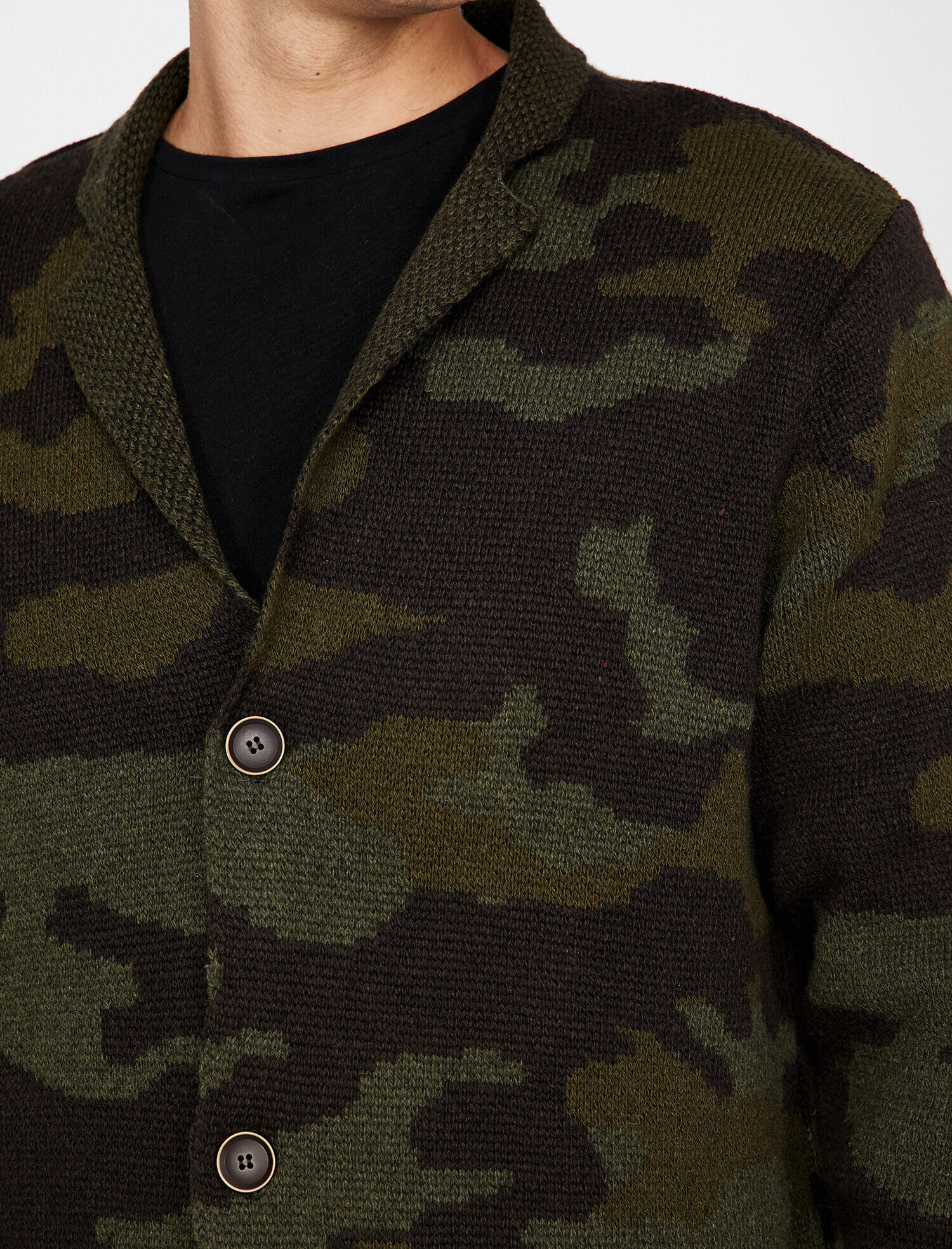   Kamuflaj Desenli Hırka