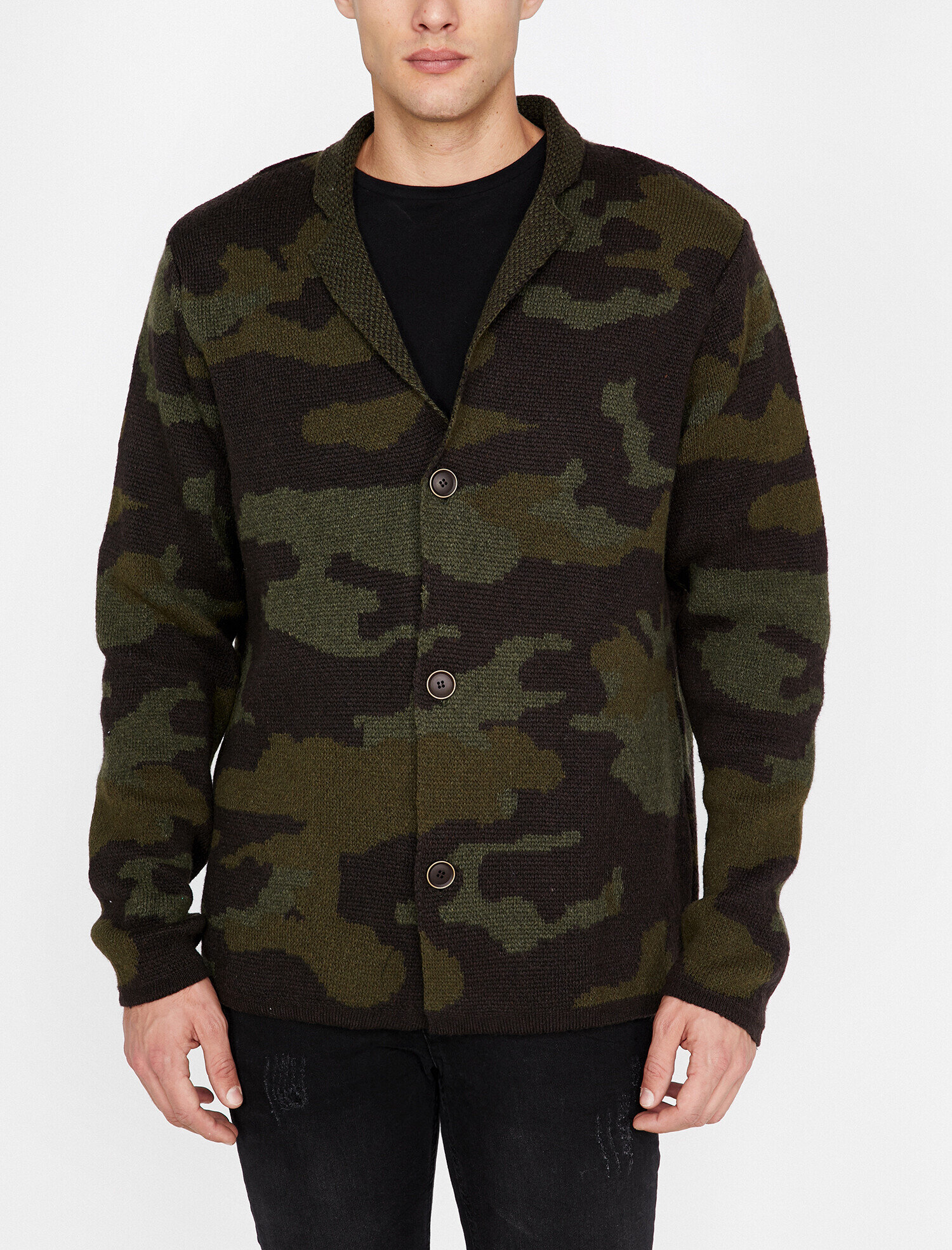   Kamuflaj Desenli Hırka