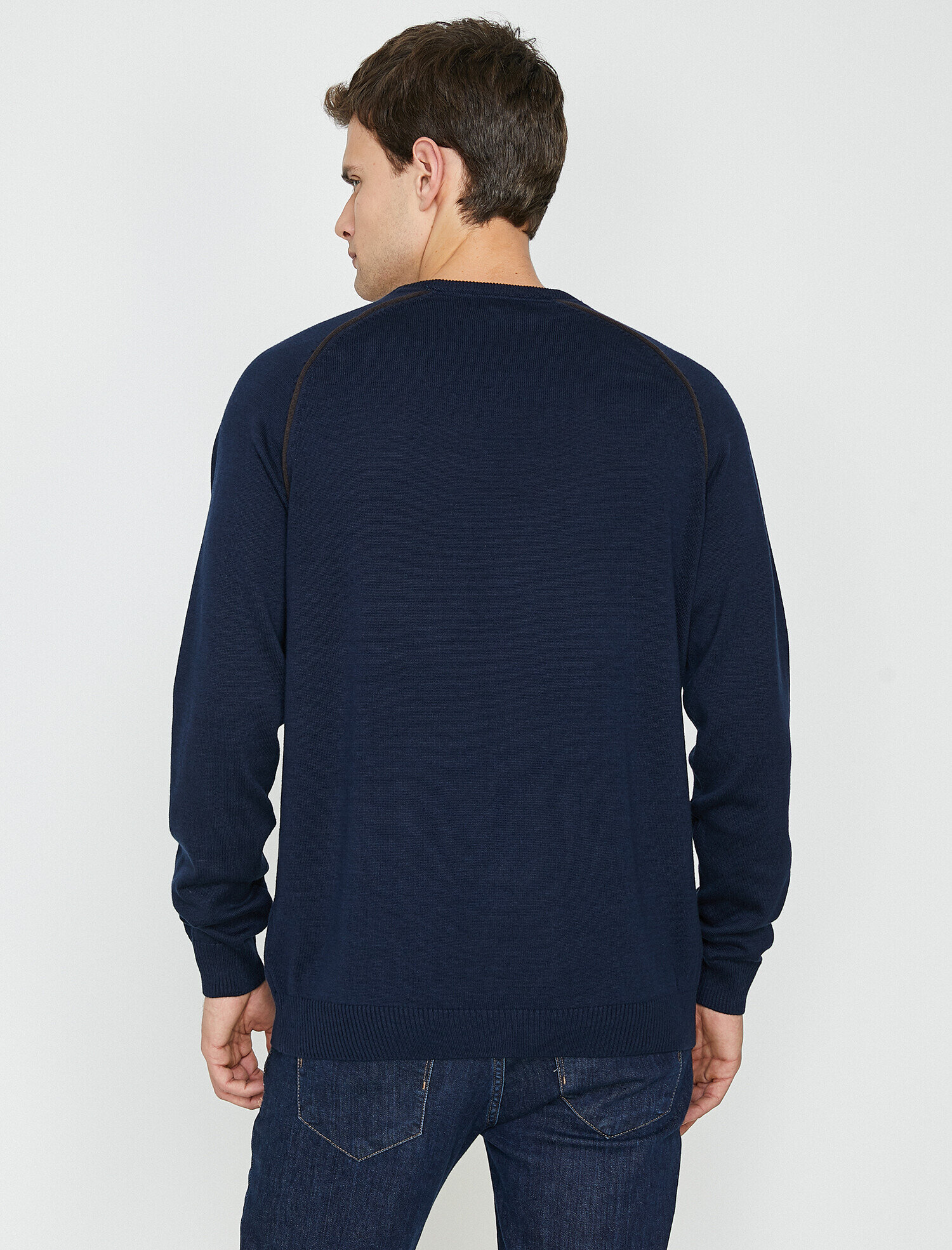   Bisiklet Yaka Triko Kazak