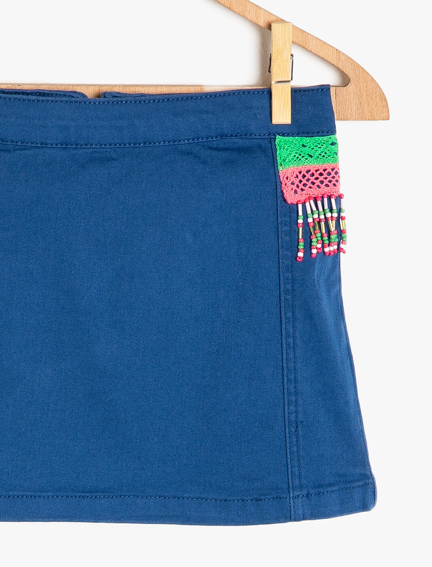 Kız Çocuk Boncuk Detaylı Etek