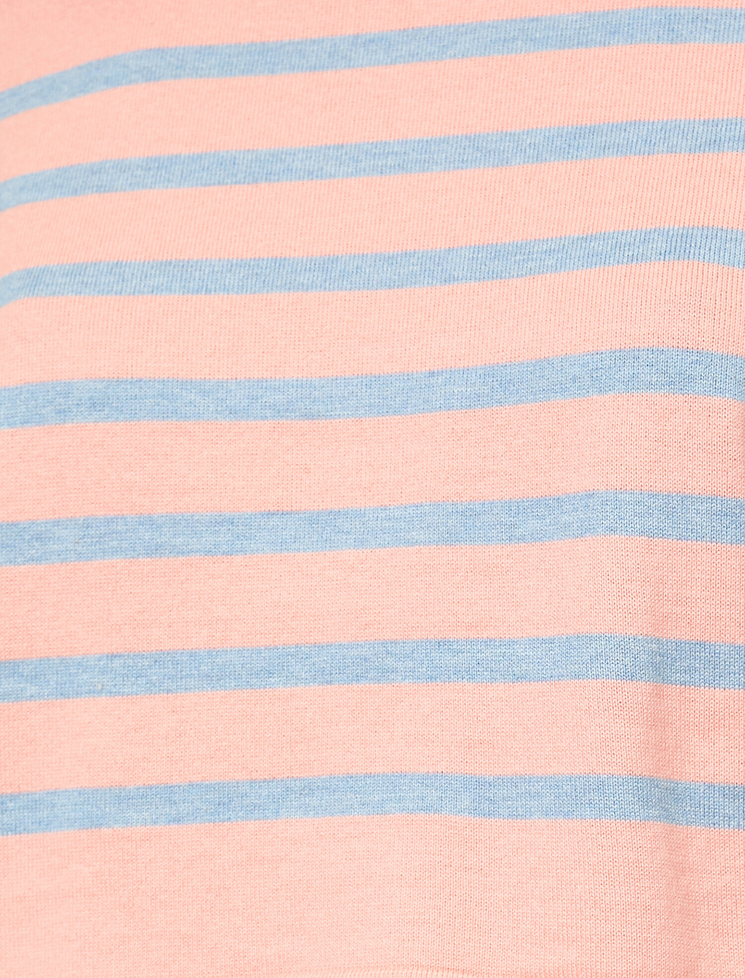   Çizgili Dik Yaka İnce Triko Kazak