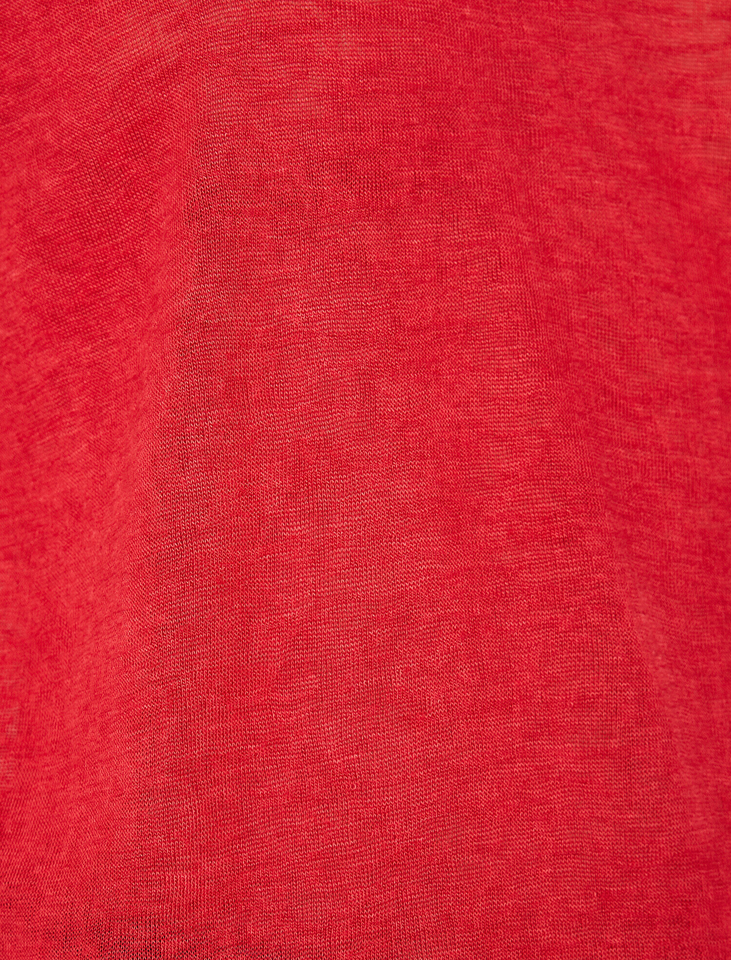   Keten Görünümlü V Yaka Tişört