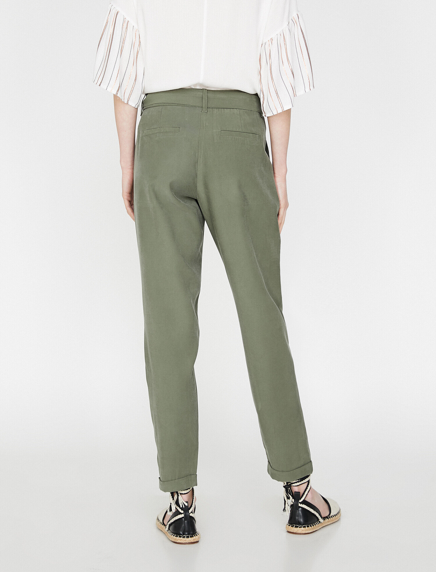   Beli Bağlamalı Pantolon