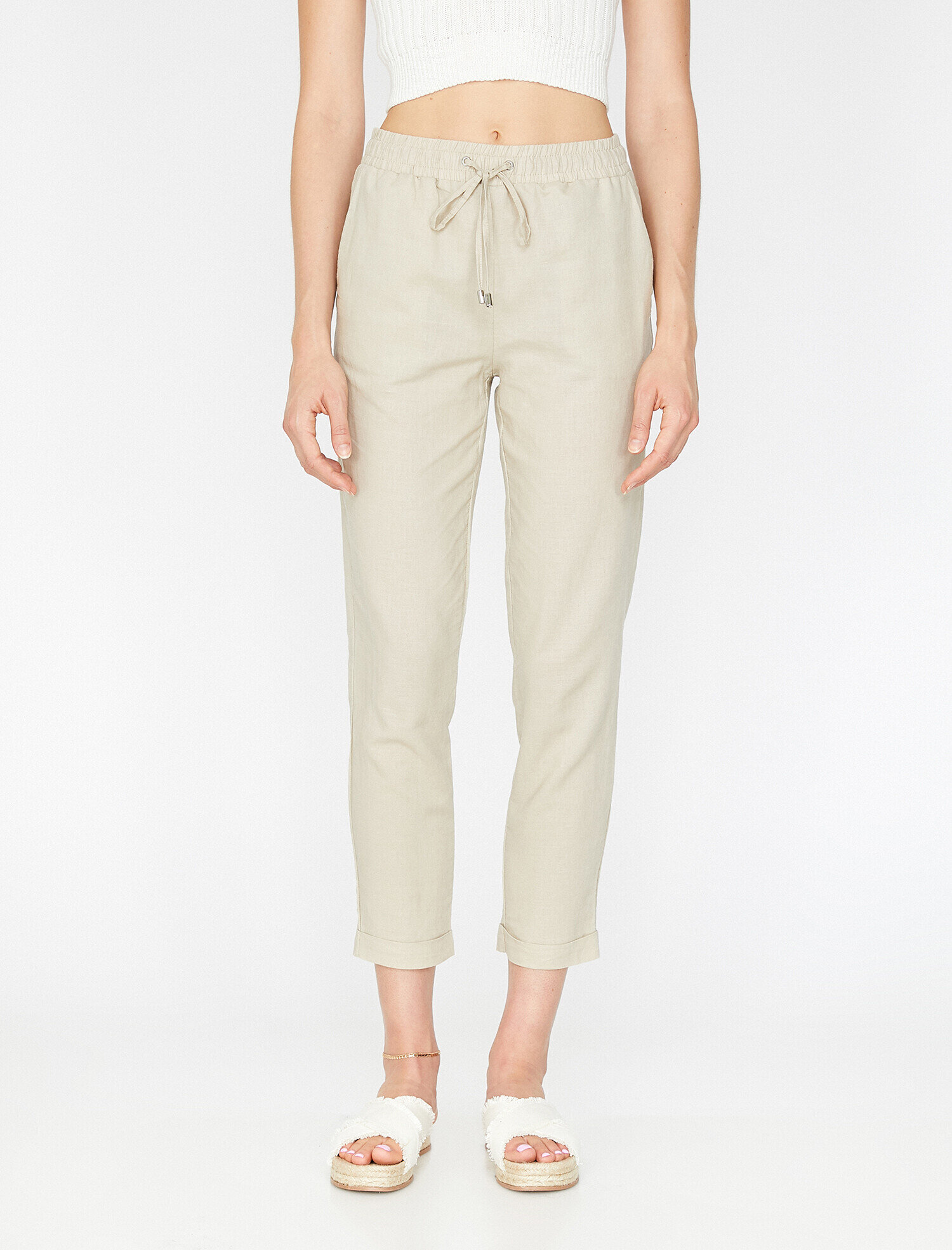   Beli Bağlamalı Pantolon