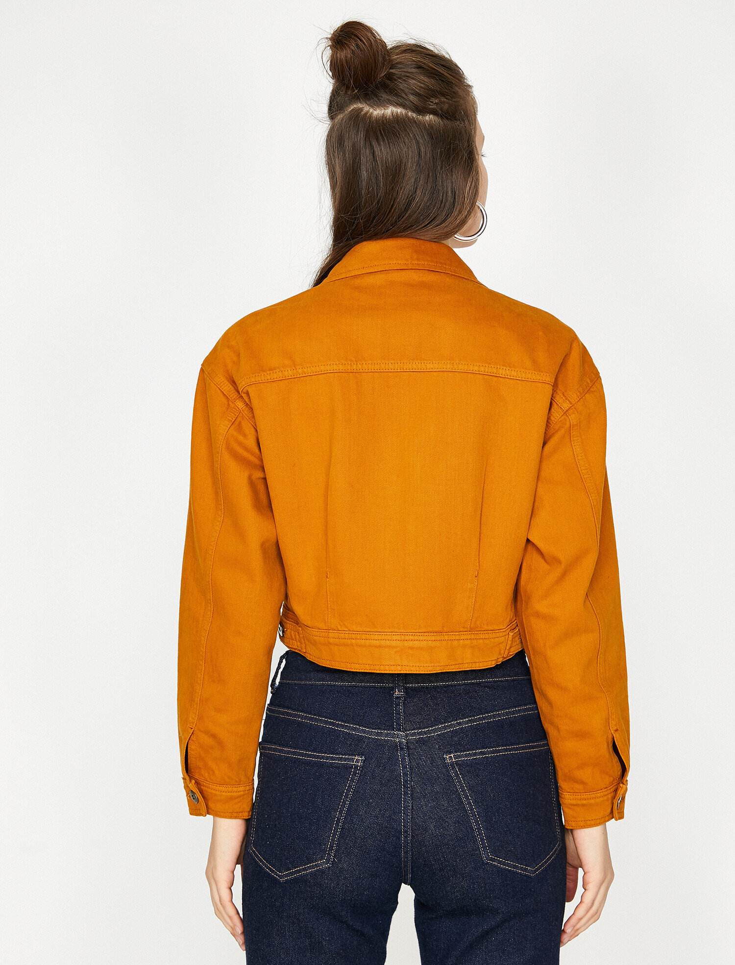 Klasik Yaka Jean Ceket