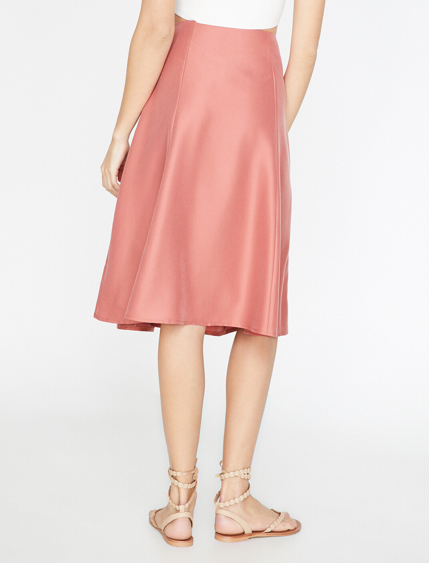   Düğme Detaylı Etek