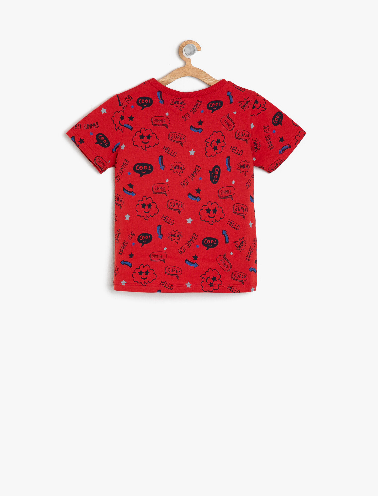  Erkek Bebek Baskılı Tişört Kısa Kollu