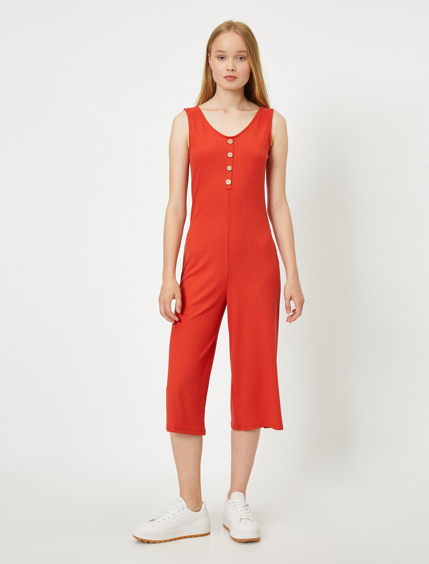 Düğme Detaylı Tulum