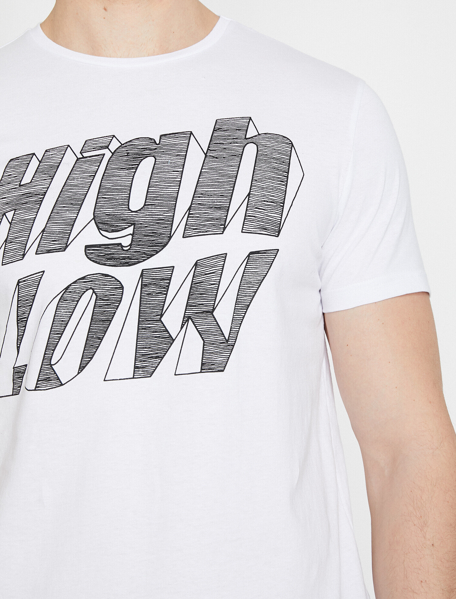   Baskılı Tişört Kısa Kollu