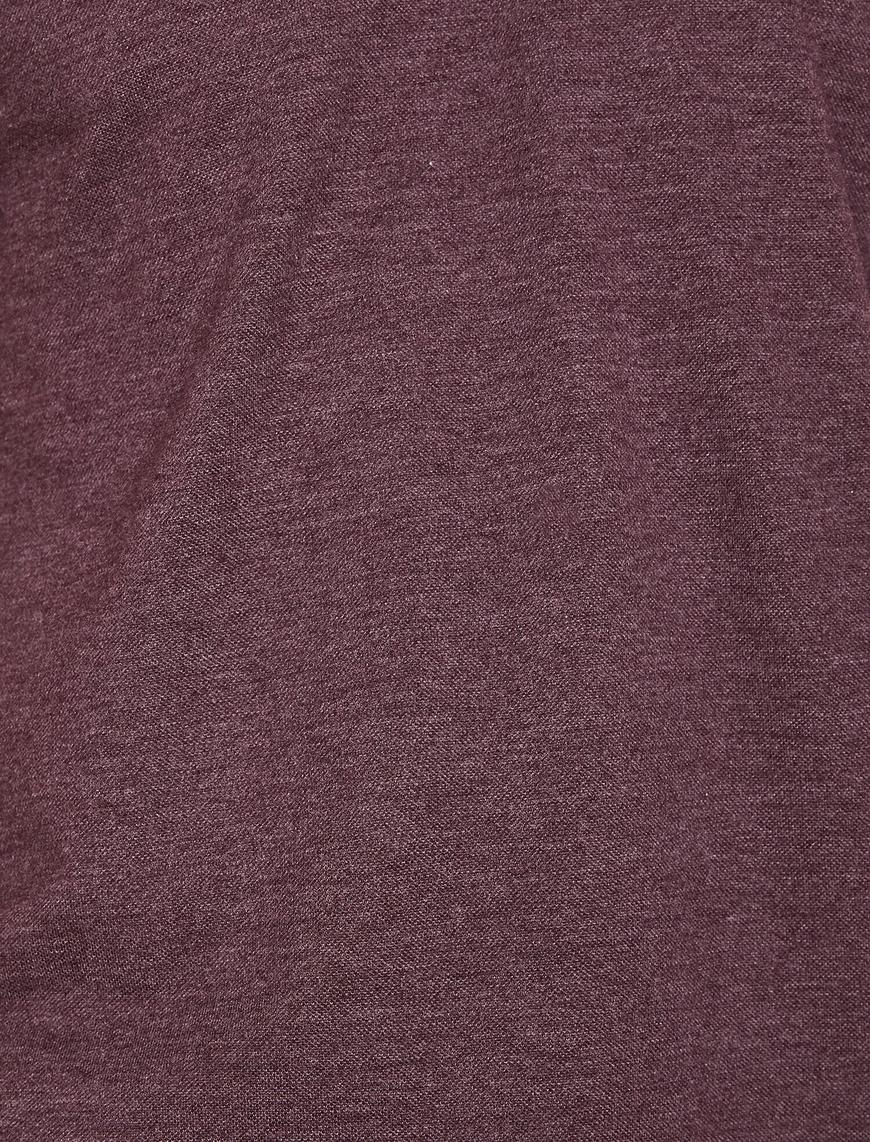   Polo Yaka Metal Logo Detaylı Slim Fit Tişört