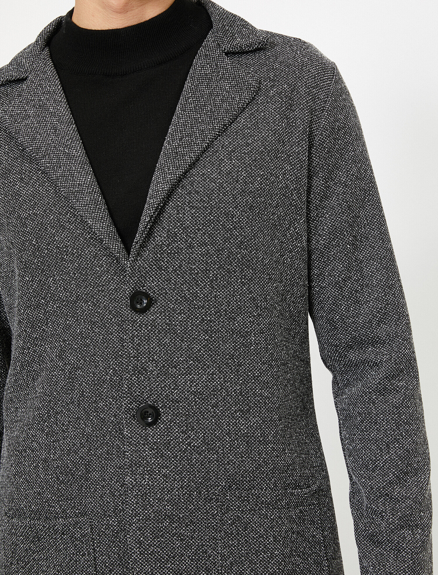   Düğme Detaylı Blazer Form Slim Fit Hırka