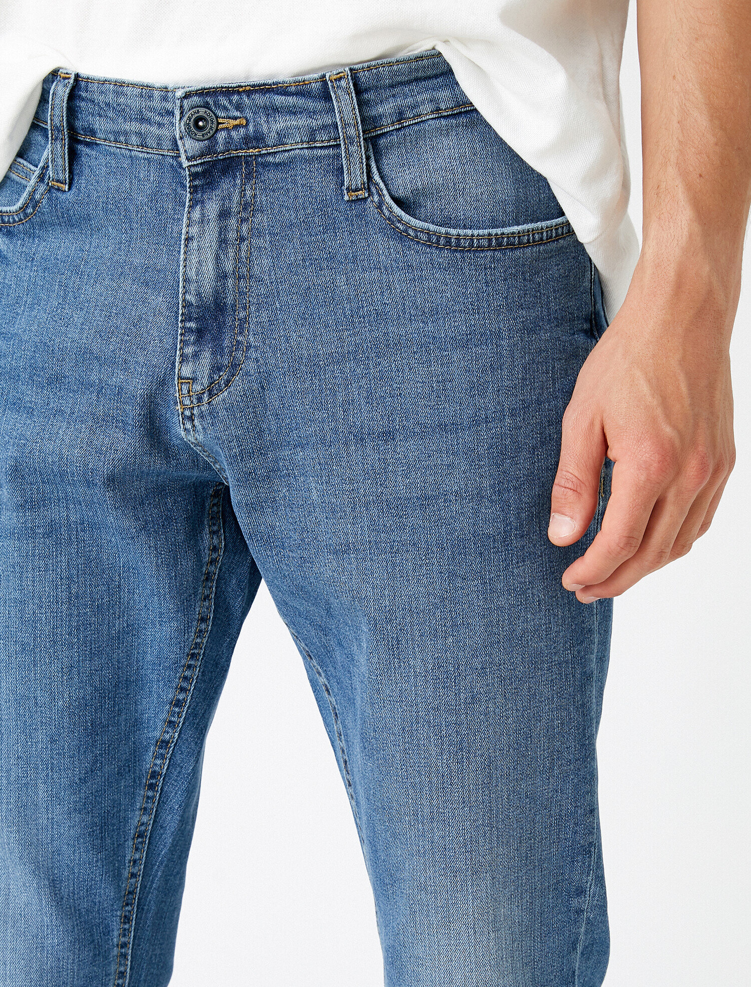   Straight Fit Boru Paça Kot Pantolon - Mark Jean