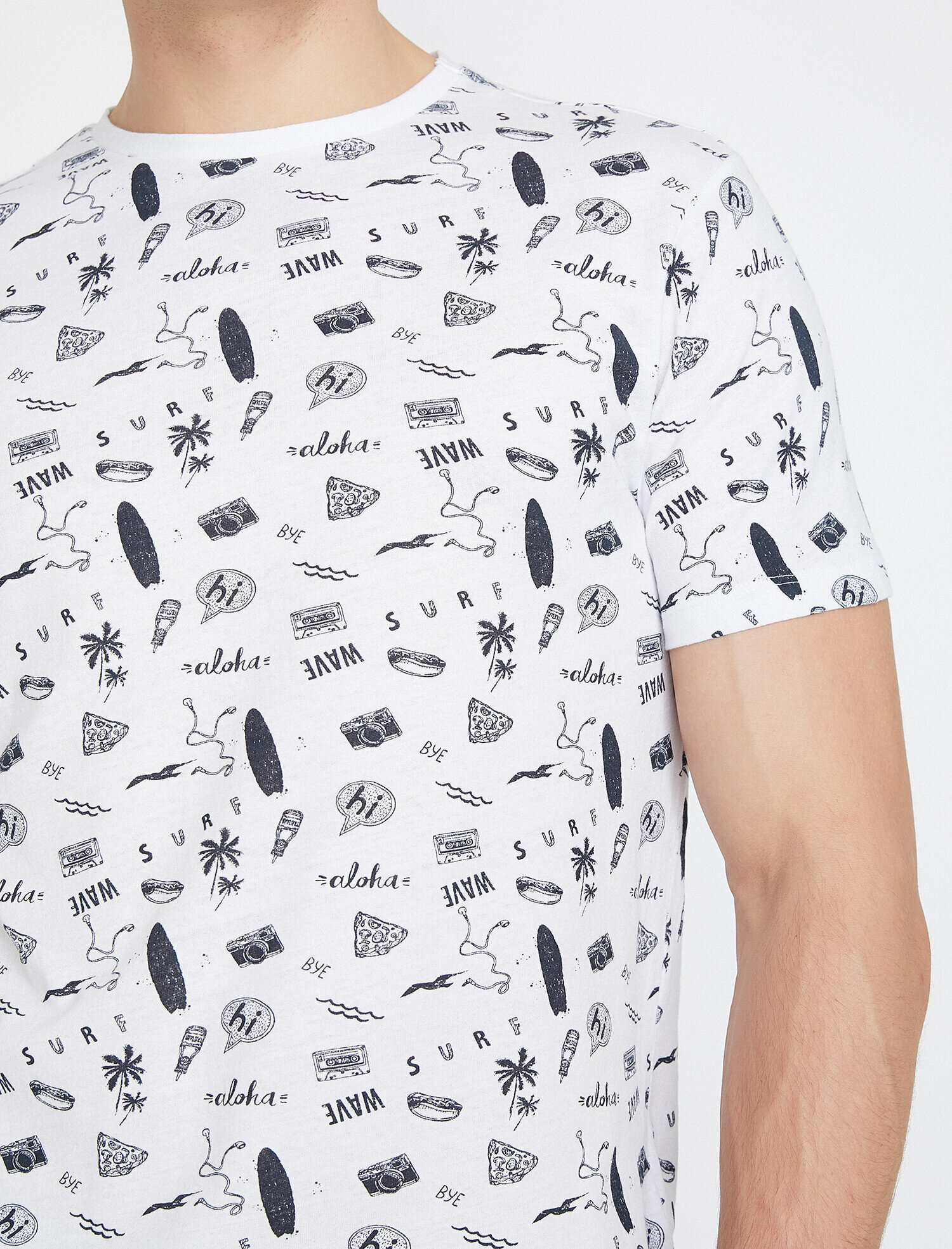   Baskılı Tişört Kısa Kollu