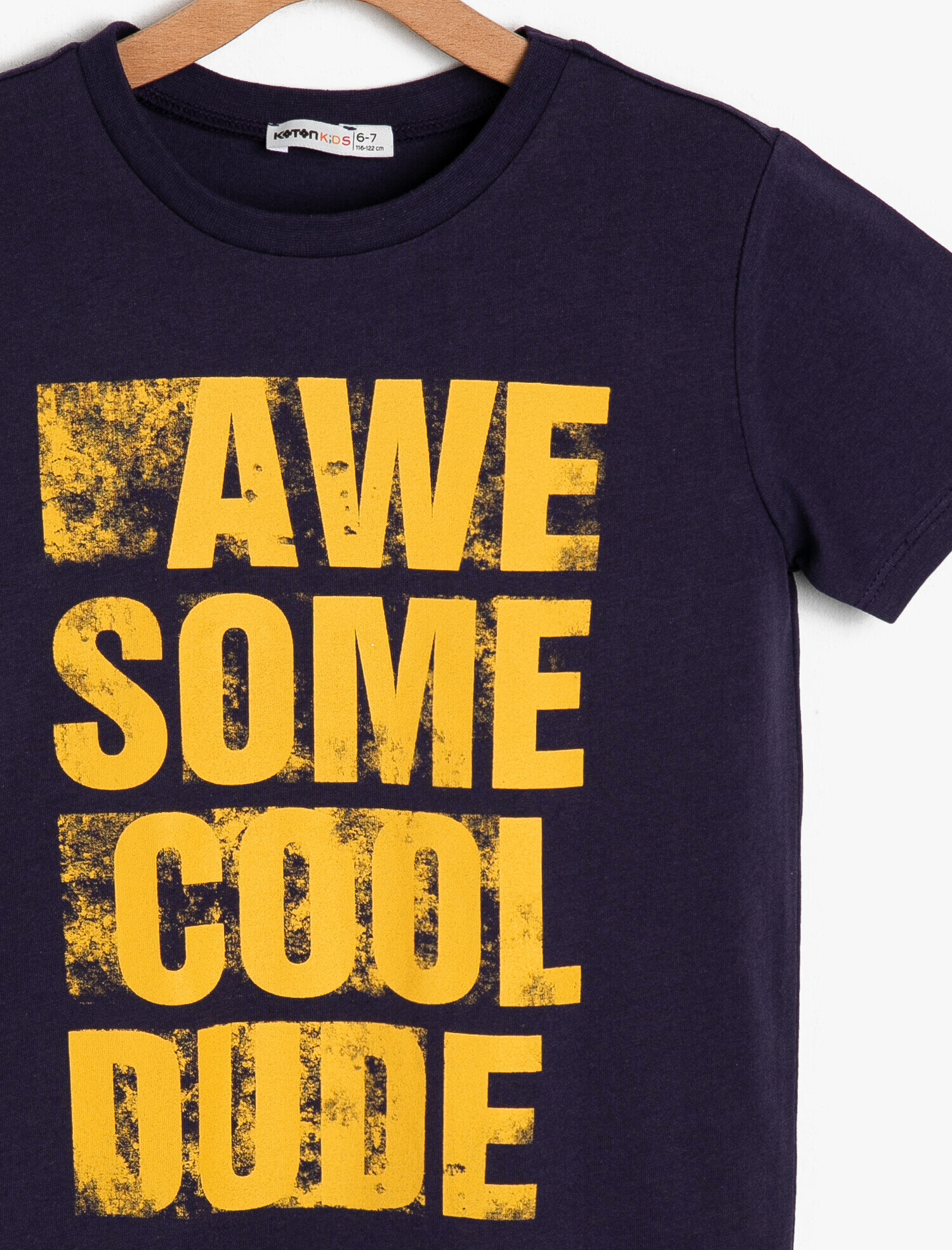  Erkek Çocuk Baskılı Tişört Kısa Kollu Bisiklet Yaka Pamuklu