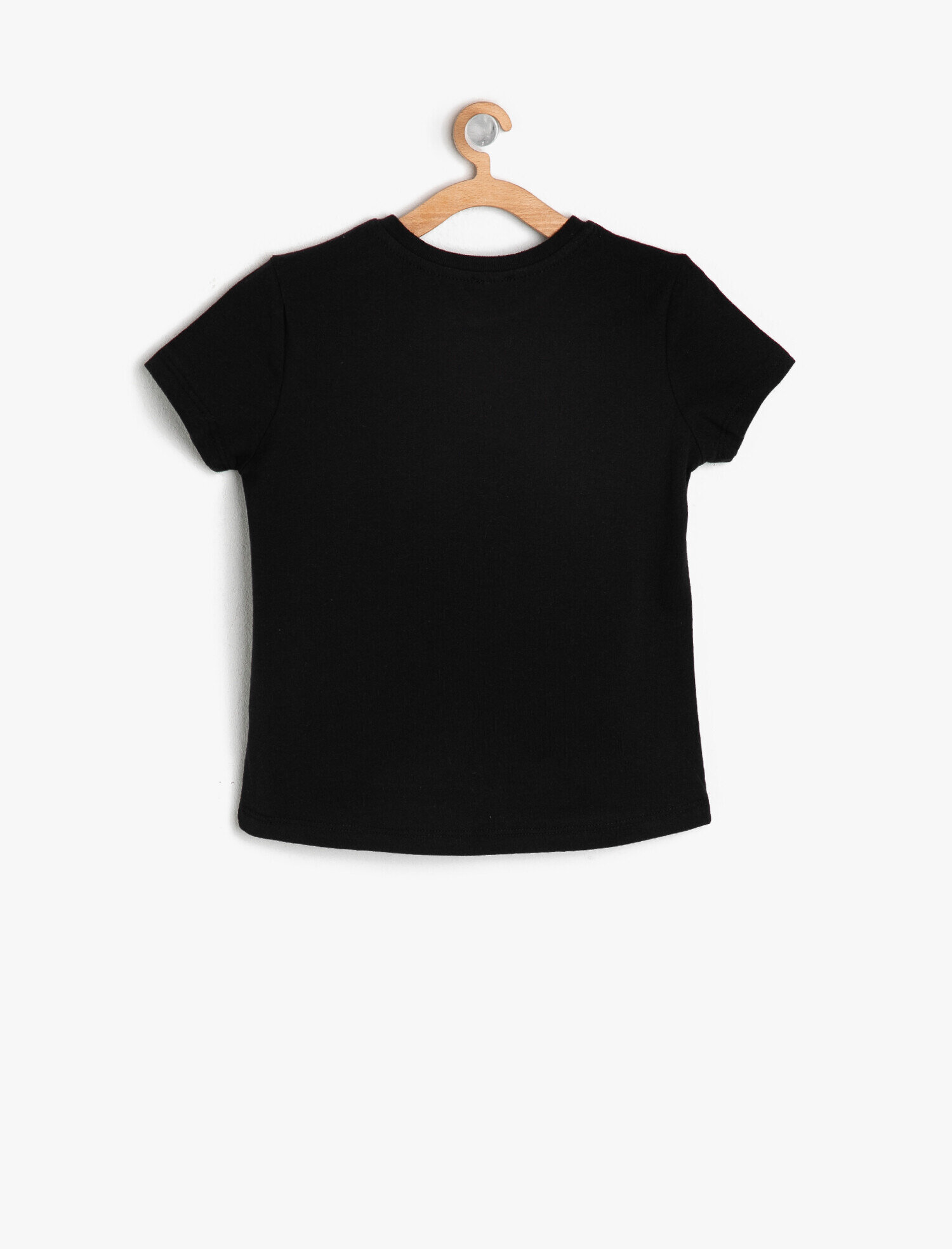  Kız Çocuk Yumuşak Pamuklu Bisiklet Yaka Kısa Kollu Tişört