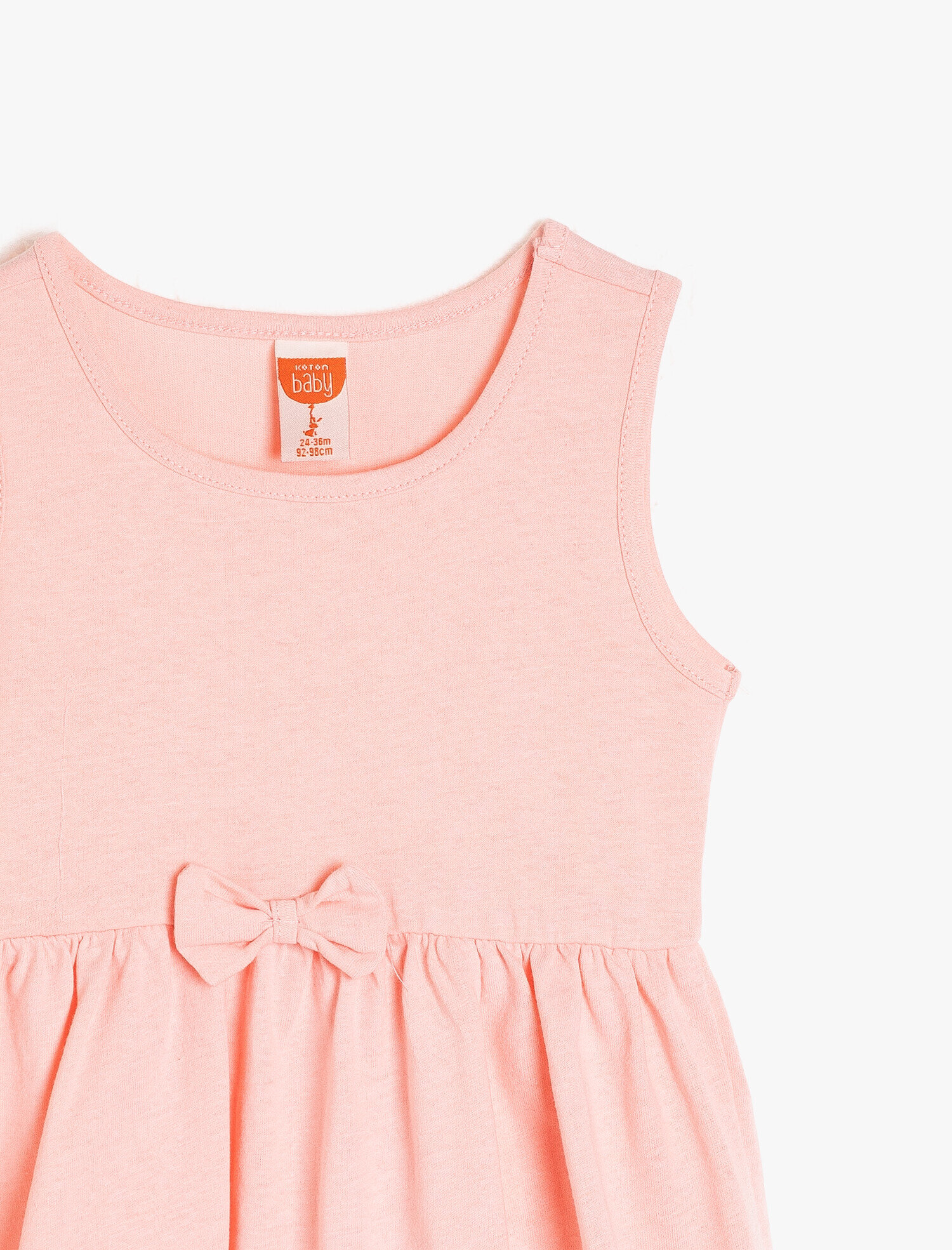  Kız Bebek Fiyonk Detaylı Elbise