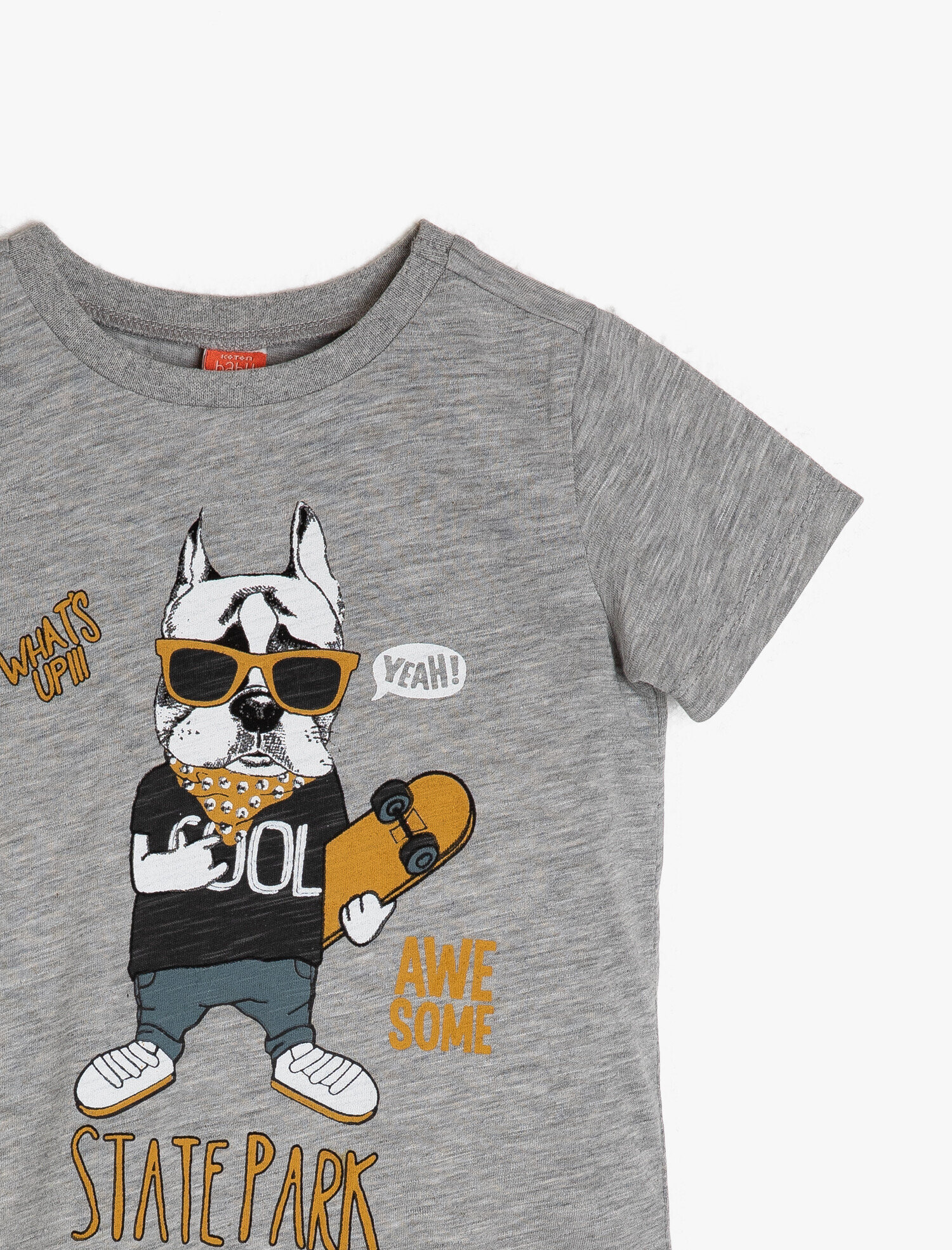  Erkek Bebek Yazılı Baskılı Tişört