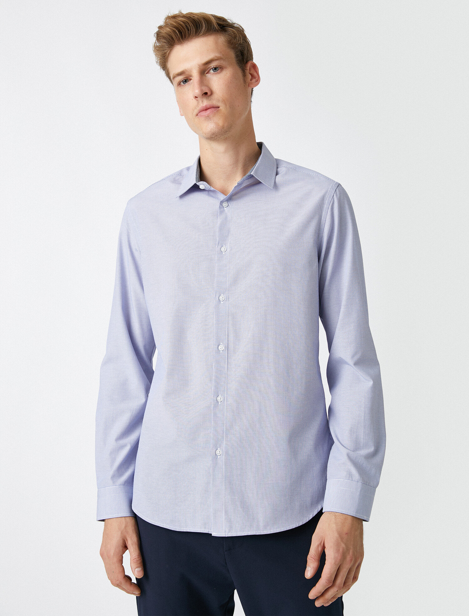   Klasik Yaka Uzun Kollu Gömlek Non Iron